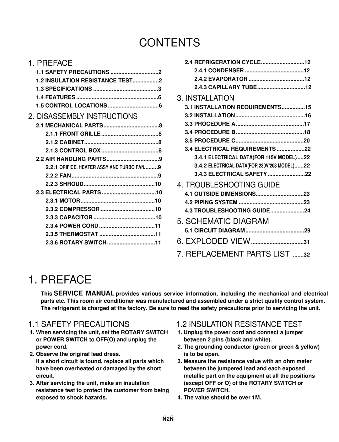 Heat Controller BDE-103, BD-101, BD-123, BDE-123, BD-81 manual Contents, Preface 