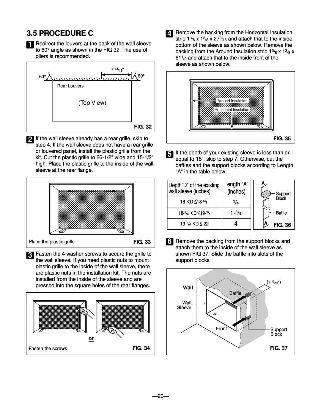 Heat Controller BD-101, BD-123, BDE-103, BDE-123, BD-81 manual Procedure C, Afig, Wall 