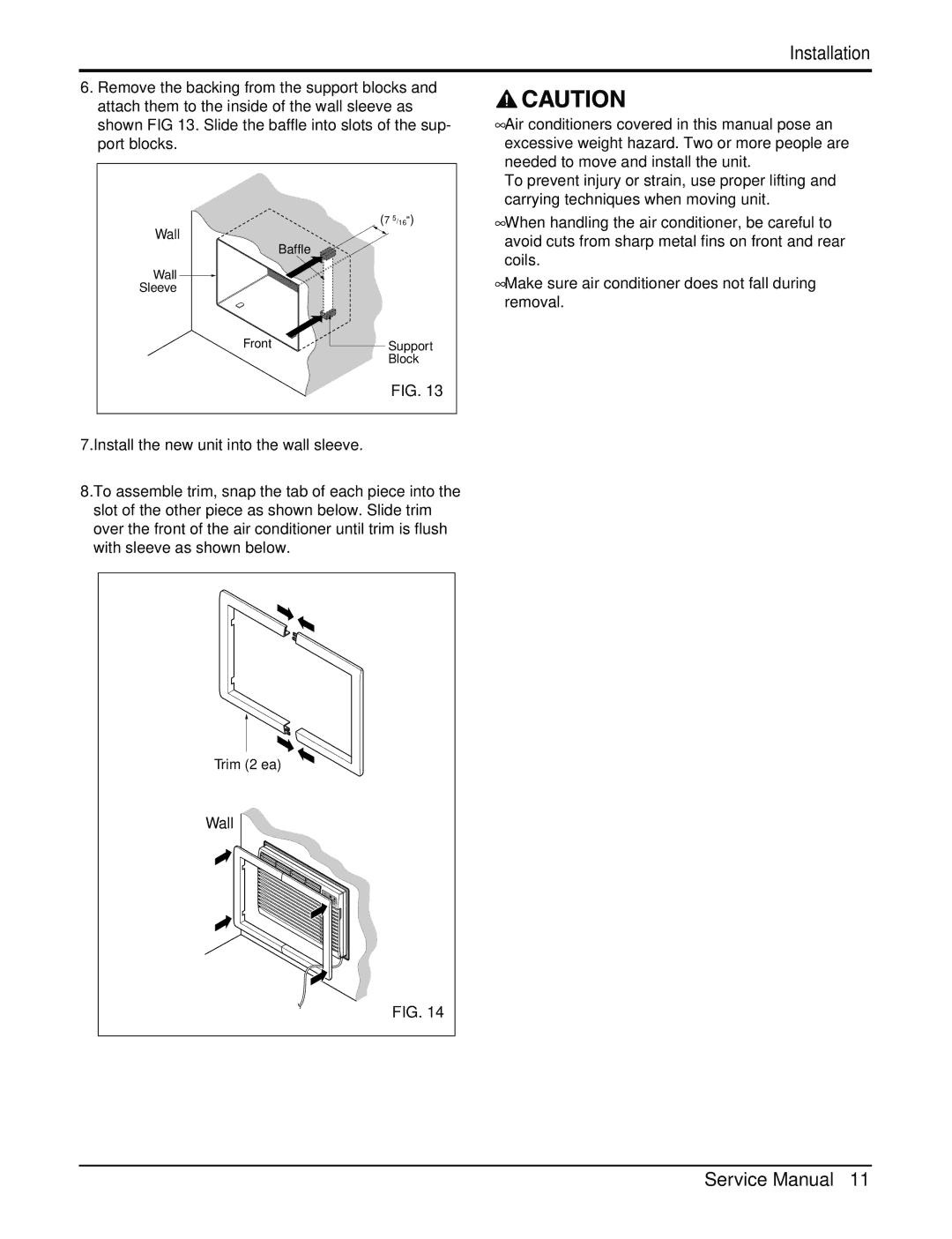 Heat Controller BGE-103A, BGE-123A service manual When handling the air conditioner, be careful to 