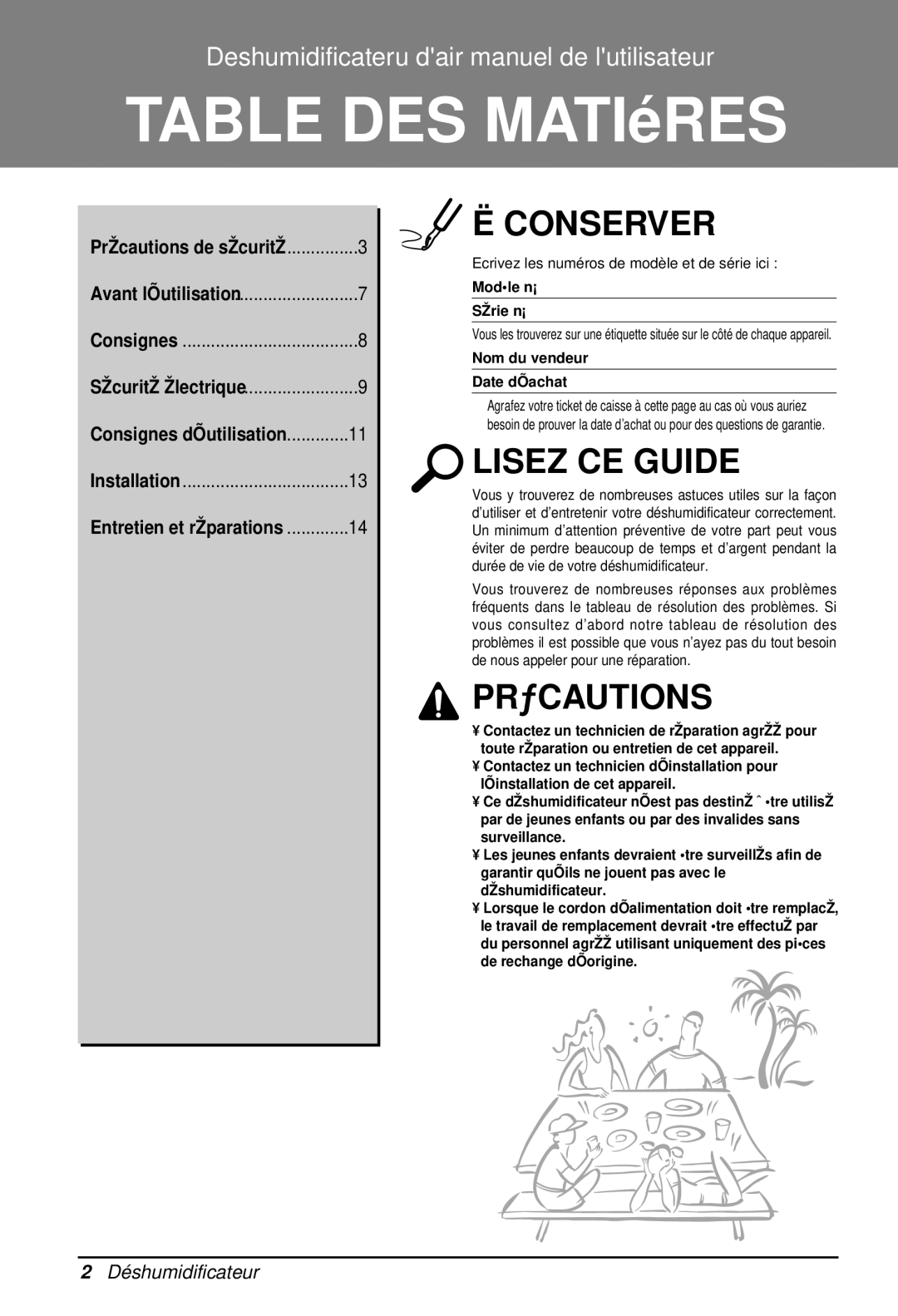 Heat Controller BHD-301 manual Table DES Matières 