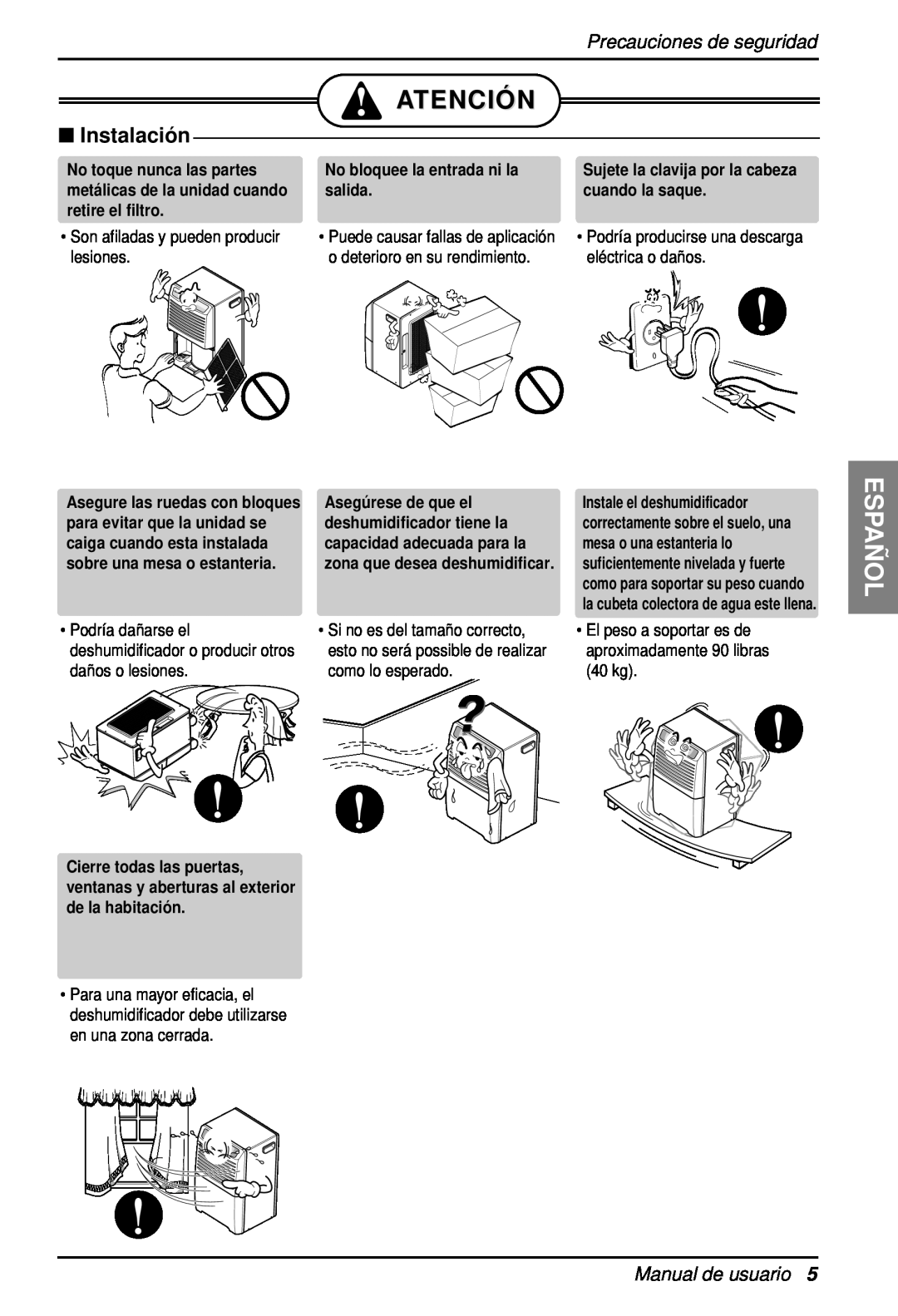 Heat Controller BHD-301 manual Atenció N, Españ Ol, Precauciones de seguridad, Manual de usuario 