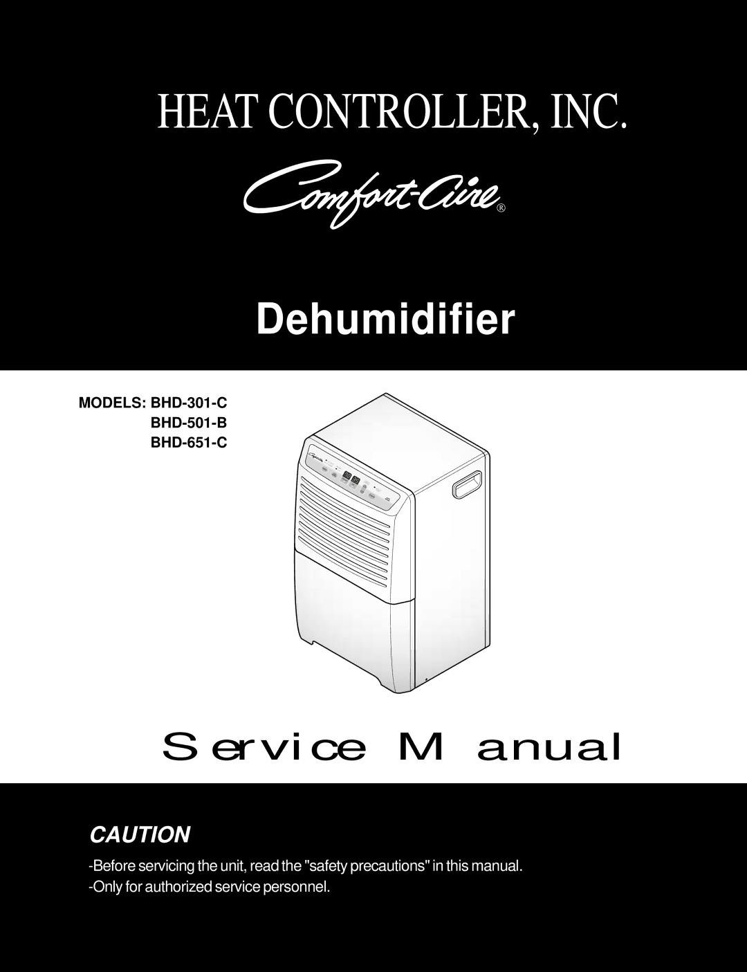 Heat Controller BHD-651-C, BHD-501-B service manual Heat CONTROLLER, INC, Models BHD-301-C 