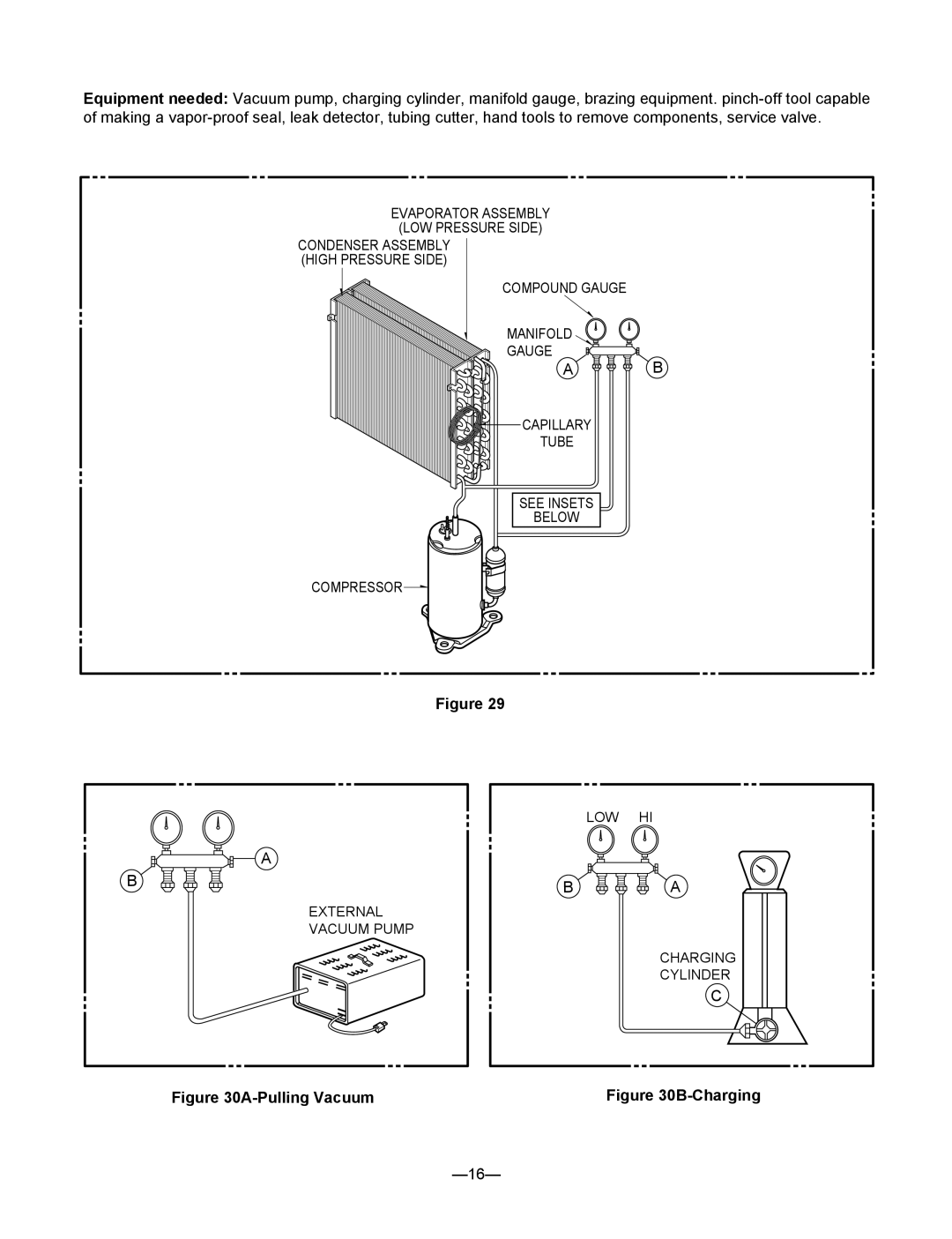 Heat Controller BHD-301-D, BHD-651-D, BHD-501-D service manual A-PullingVacuum, B-Charging 