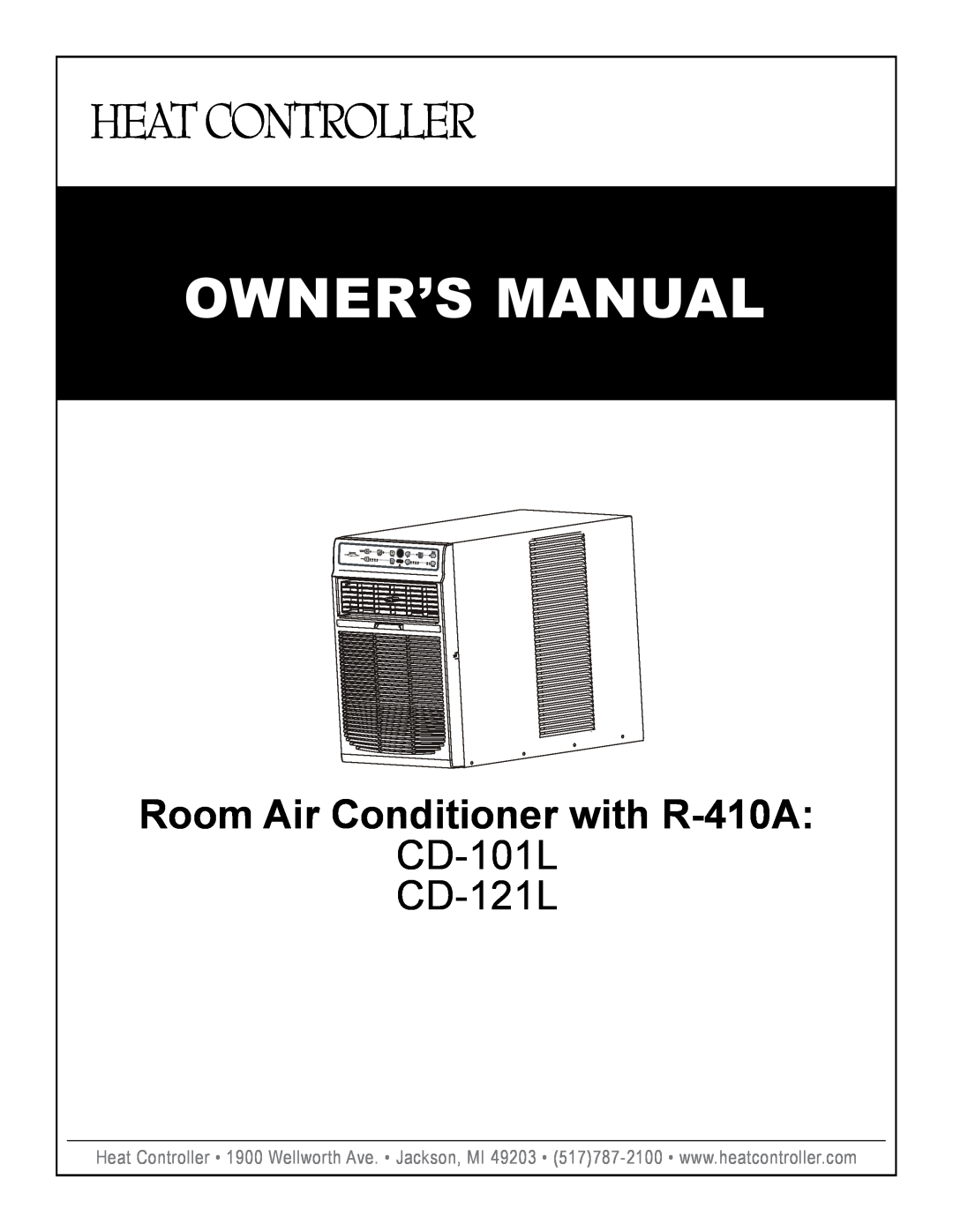 Heat Controller CD-121L manual Owner’S Manual, Room Air Conditioner with R-410A, CD-101L 