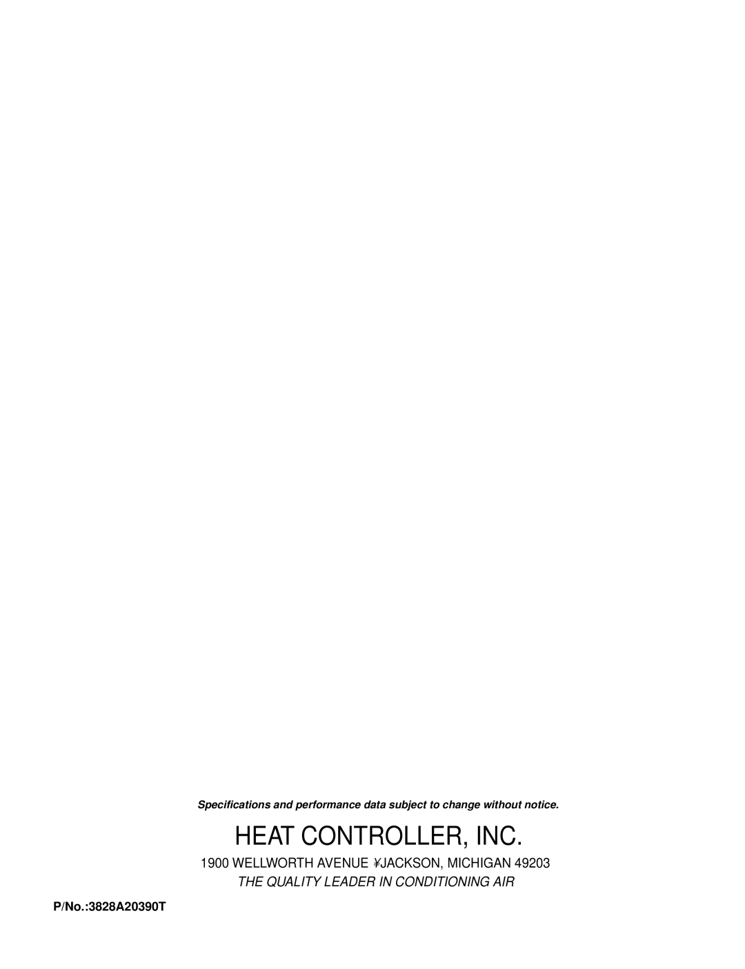 Heat Controller DMC12SB-0, DMC18SB-1, DMC09SB-0, DMH09SB-0, DMH24SB-1, DMC24SB-1, DMH18SB-1, DMH12SB-0 Heat CONTROLLER, INC 