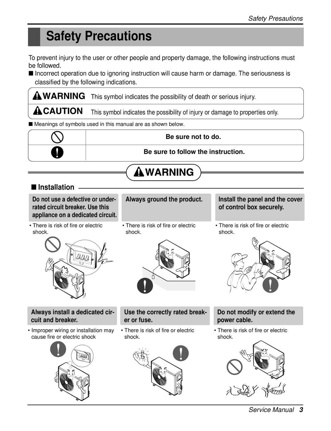 Heat Controller DMC36CA-1, DMC24CA-1 manual Safety Precautions, Installation 