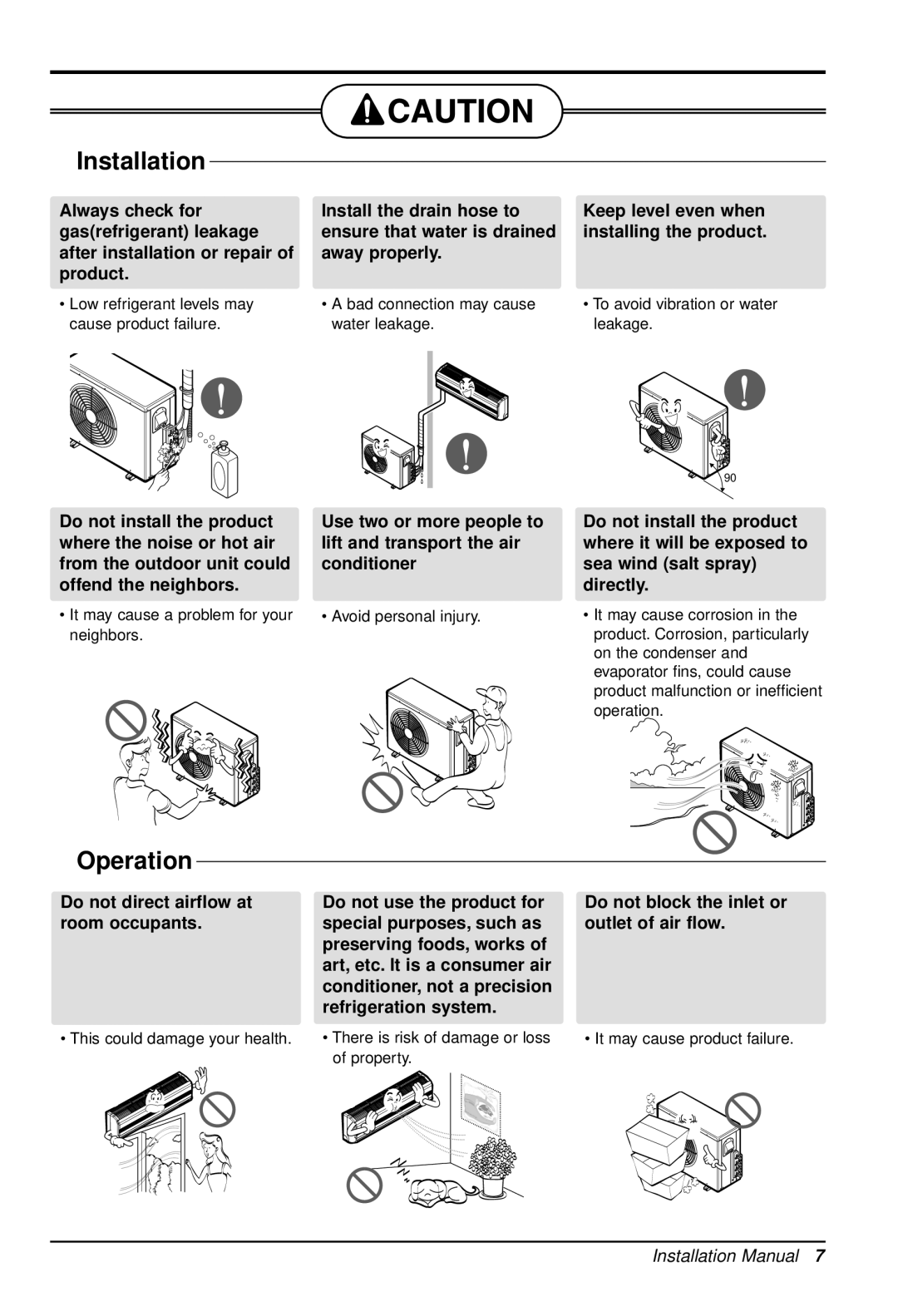 Heat Controller DMH36TB-1 It may cause a problem for your neighbors, Avoid personal injury, This could damage your health 