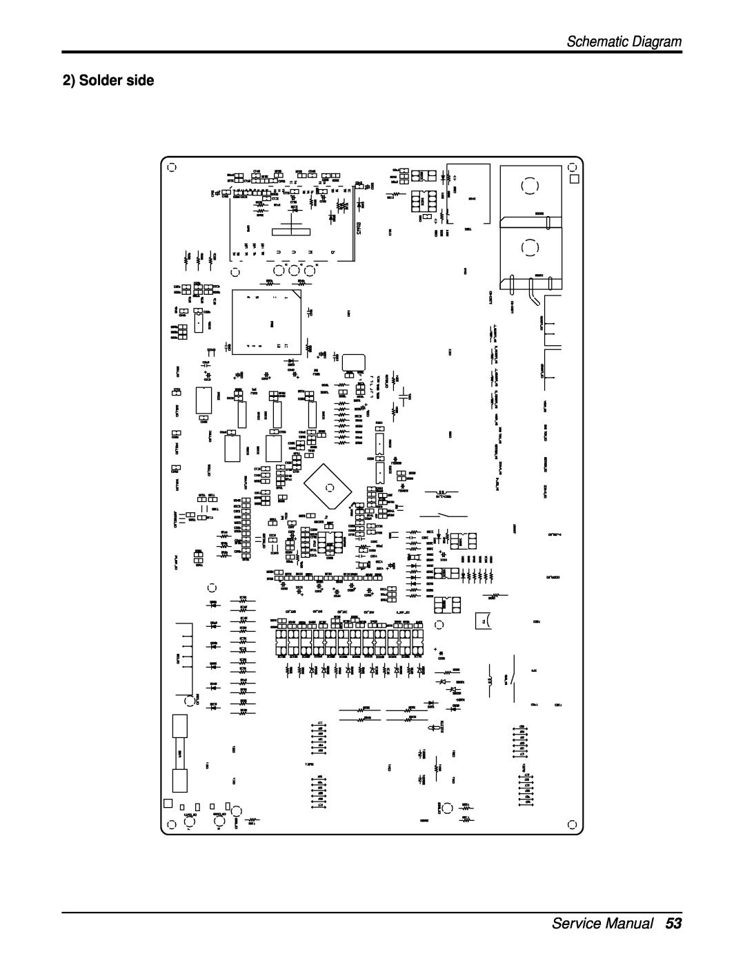 Heat Controller DMH18DB-1 manual Schematic Diagram, Solder side 