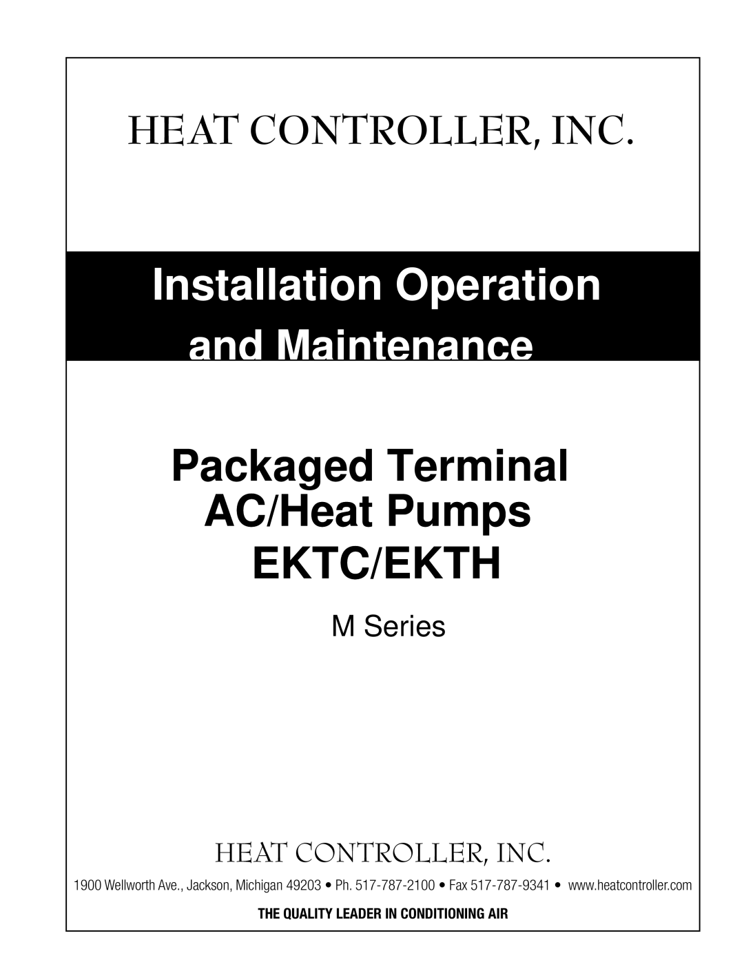 Heat Controller EKTH, EKTC manual Ektc/Ekth 