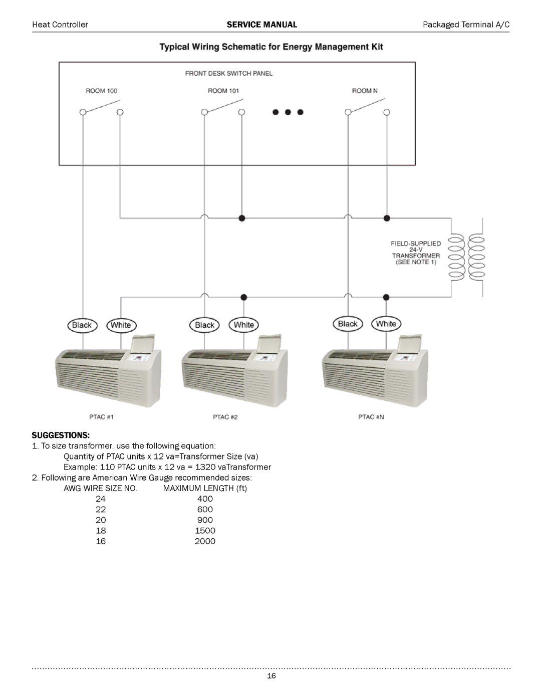 Heat Controller EKTH09-1G, EKTH15-1G, EKTH12-1G, EKTH12-2G, EKTH09-2G, EKTC15-2G, EKTH07-1G, EKTC07-2G AWG Wire Size no 