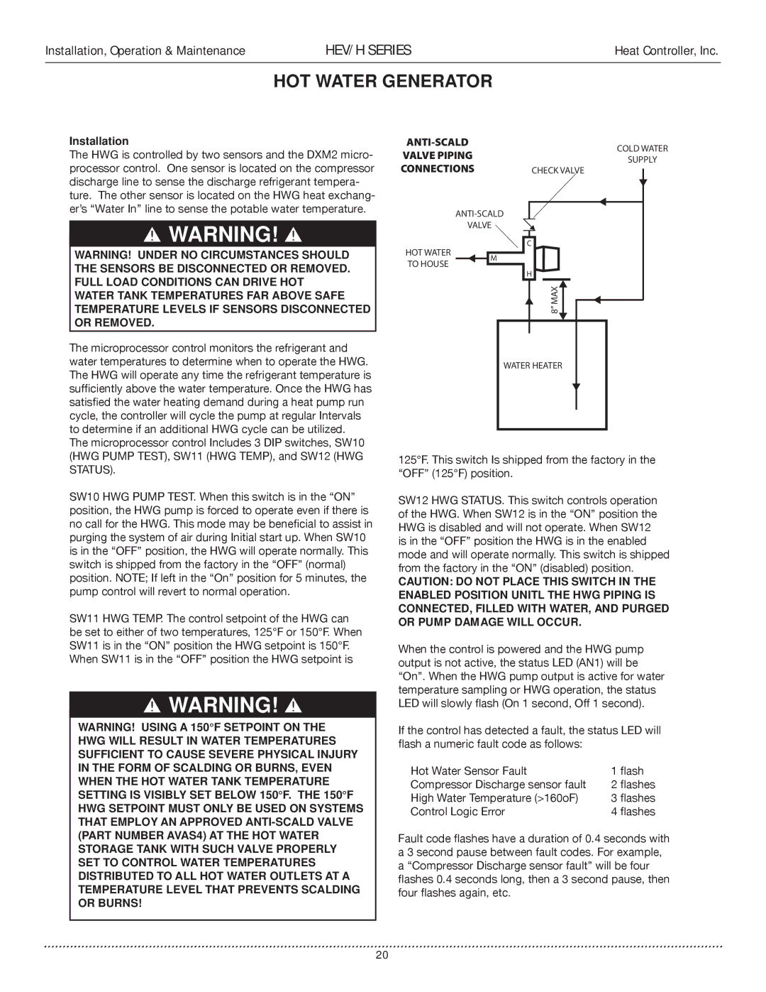 Heat Controller HEV/H manual Installation 