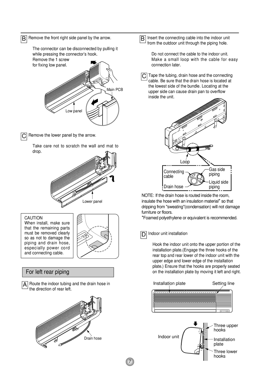 Heat Controller HMC30AS-1, HMC30BS-1 Remove the front right side panel by the arrow, Remove the lower panel by the arrow 