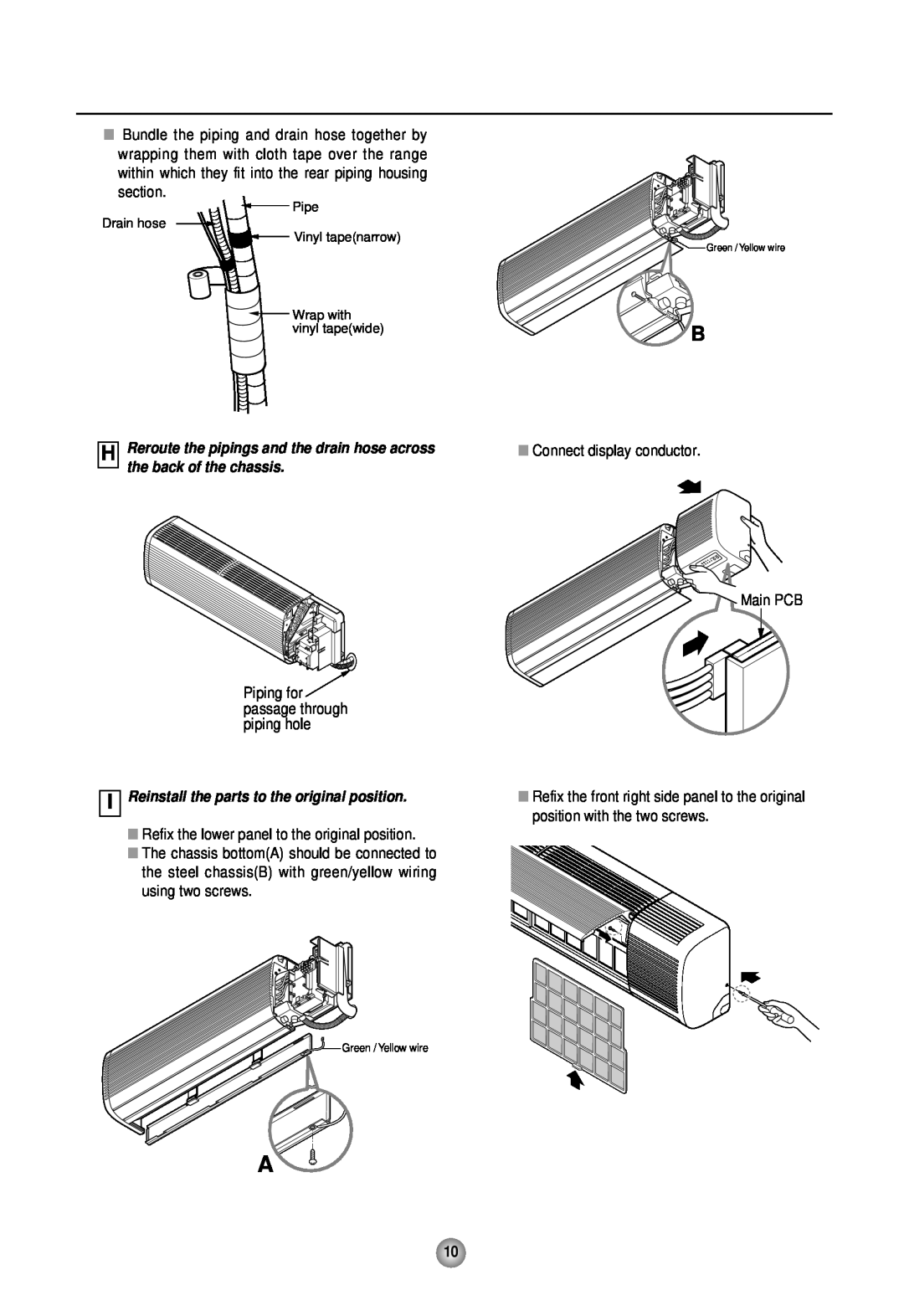 Heat Controller HMH30BS-1SINGLE-ZONE, HMC30BS-1, HMH30AS-1, HMC30AS-1 manual IReinstall the parts to the original position 