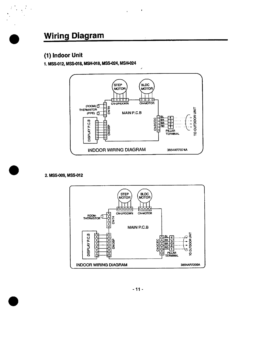 Heat Controller MSS-012B/A manual MSS-012, MSS-018, MS18, MSS-024, MSF4424, Iroom, Indoor Wiring Diagram, MSS-009, MSS-012 