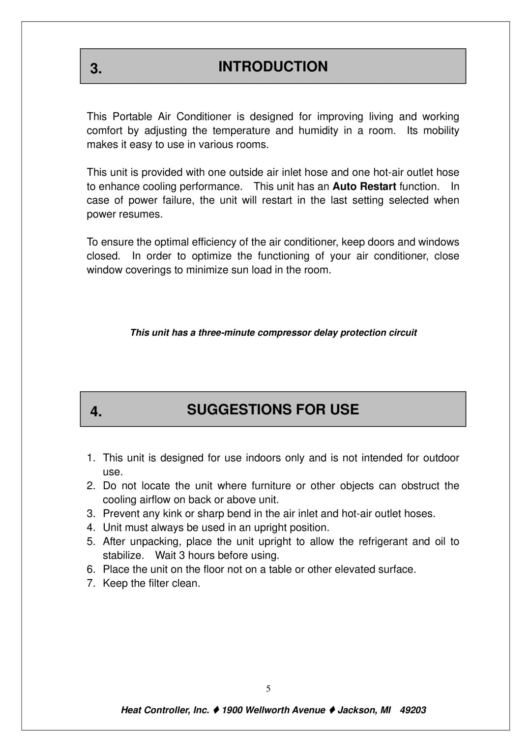 Heat Controller PE-91A PE-121A owner manual Introduction, Suggestions for USE 