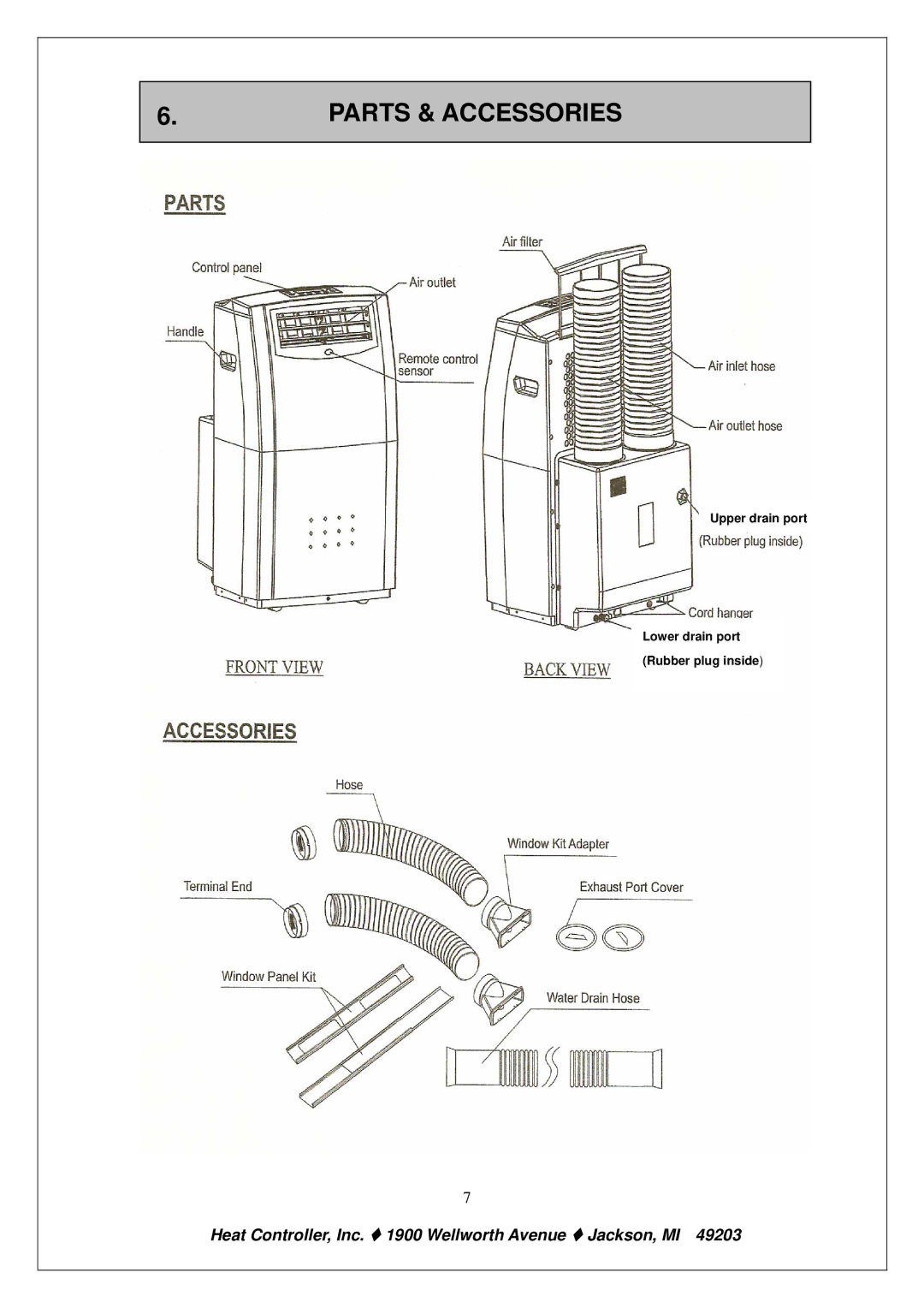 Heat Controller PE-91A PE-121A owner manual Parts & Accessories 