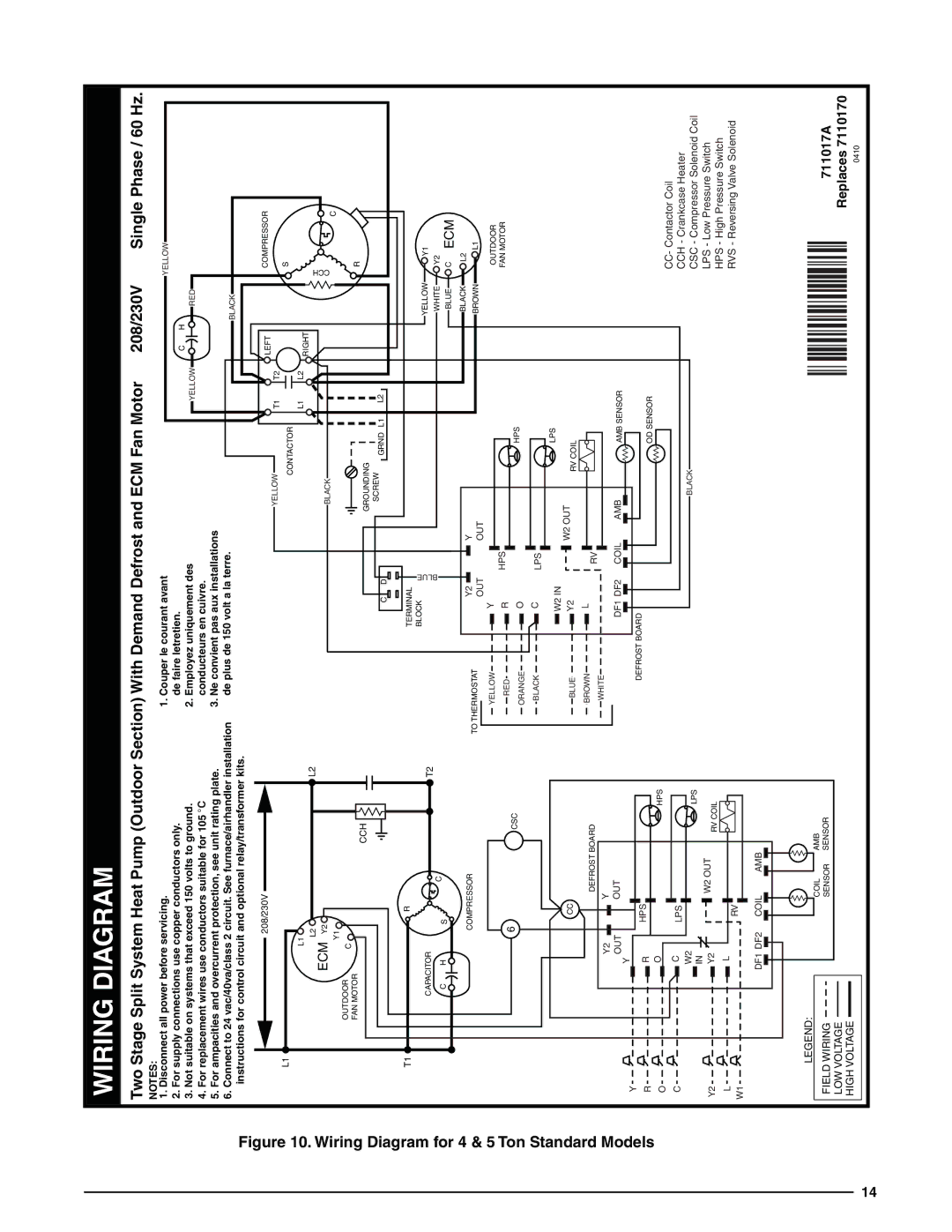 Heat Controller R-410A installation instructions ¢711017w¤ 711017A 