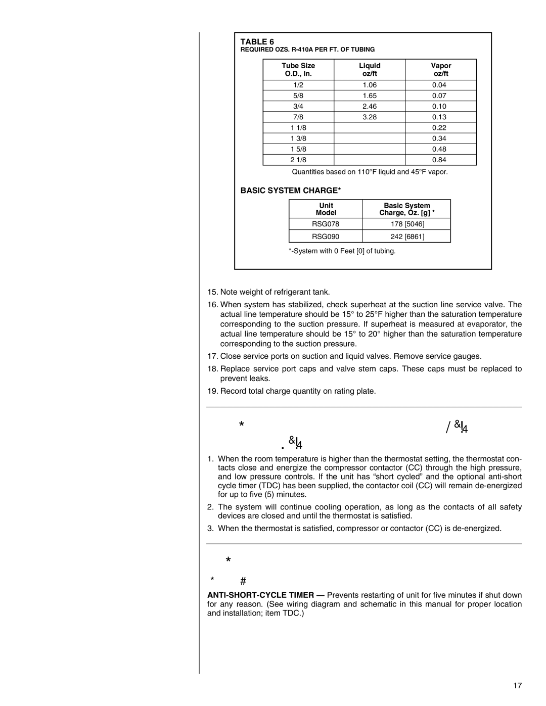 Heat Controller R-410A XVIII. Sequence of Operation 61⁄2 and 71⁄2 TON, XIX. Accessories, ANTI-SHORT Cycle Timer 