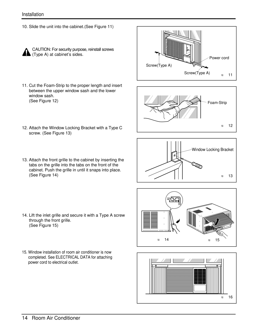 Heat Controller RADS-81B, RAD-101A, RAD-81A manual Window Locking Bracket 