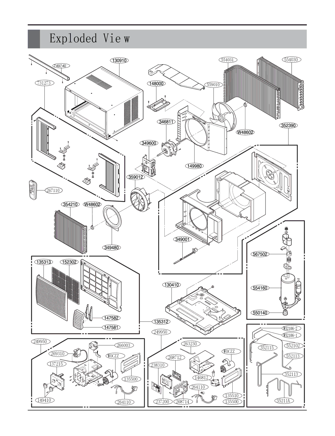 Heat Controller RAD-81A, RAD-101A, RADS-81B manual Exploded Vie w, W0CZZ 