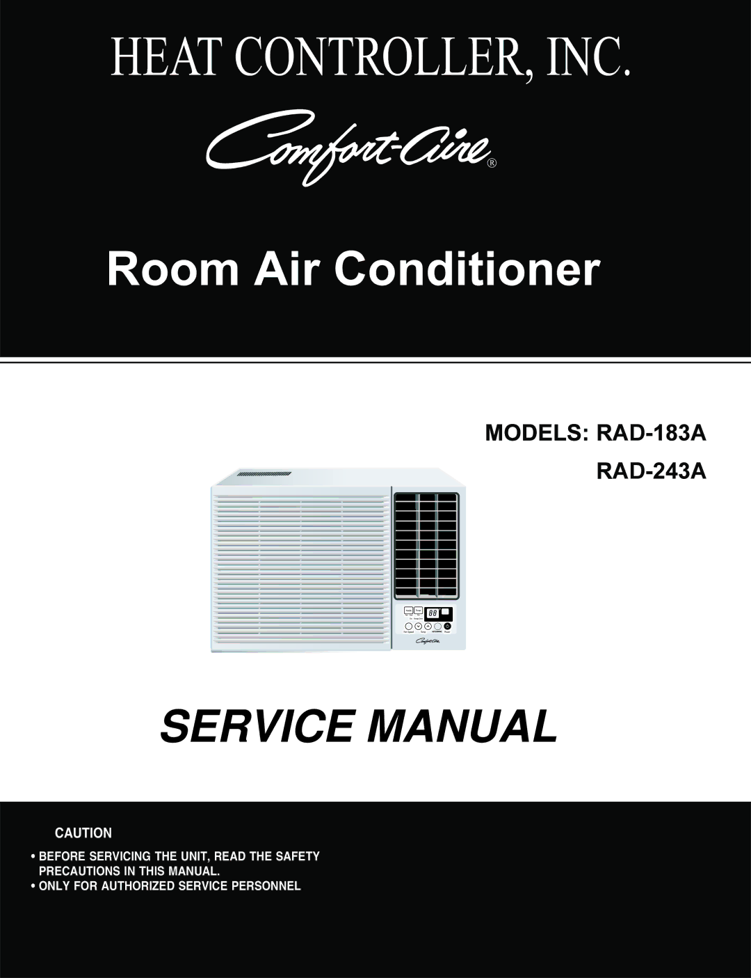 Heat Controller RAD-183A, RAD-243A service manual +$7&21752//5,1& 