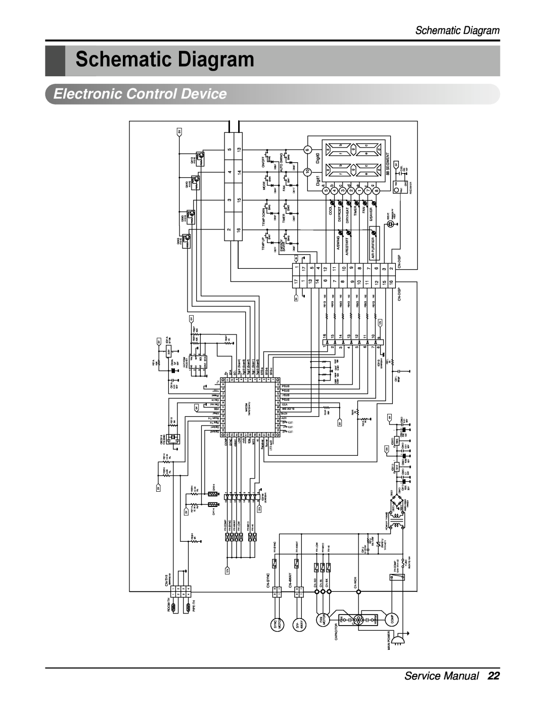 Heat Controller RAD-243A, RAD-183A service manual Electronic Control, Schematic Diagram, Device 