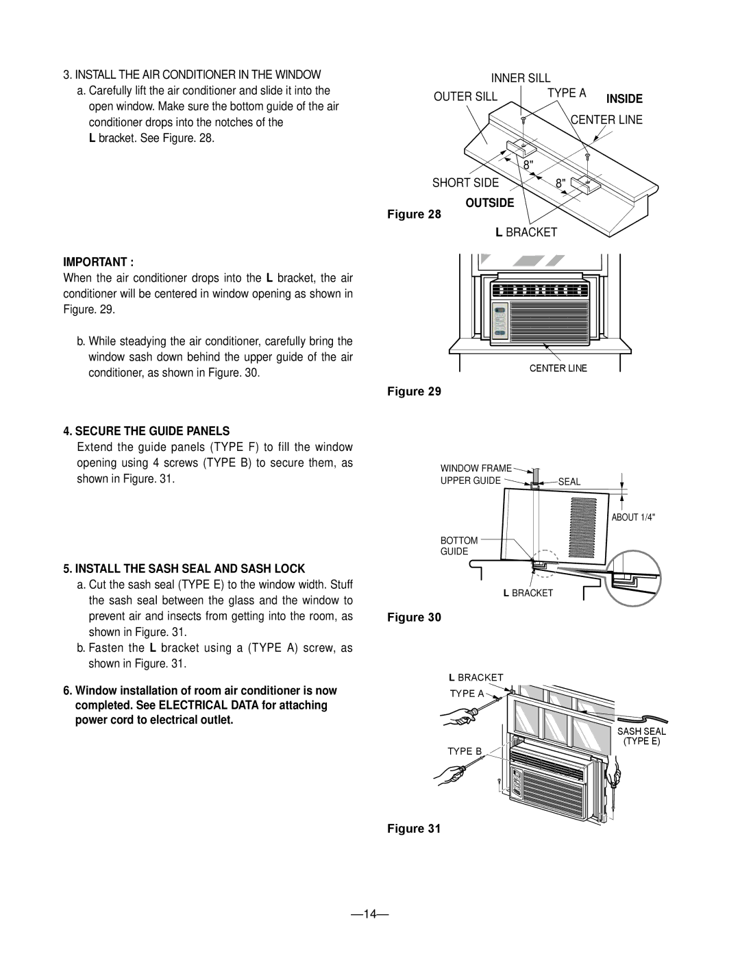 Heat Controller RADS-51B manual Secure the Guide Panels Outside 