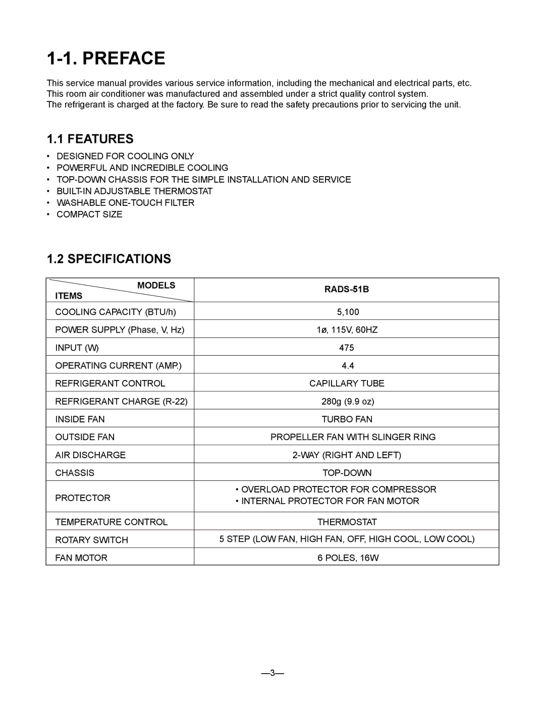 Heat Controller RADS-51B manual Preface 