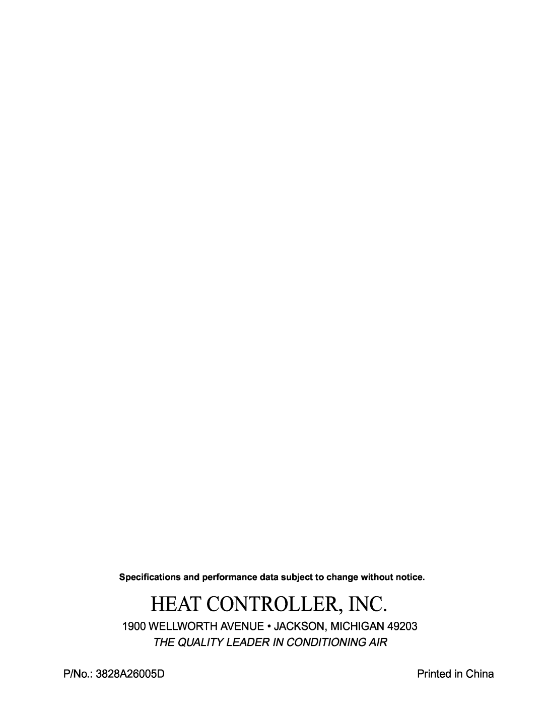Heat Controller RADS-51B manual +$7&21752//5,1&,  // 257+$918‡-$&.6210,&+,*$1, 31R3828A26005D 