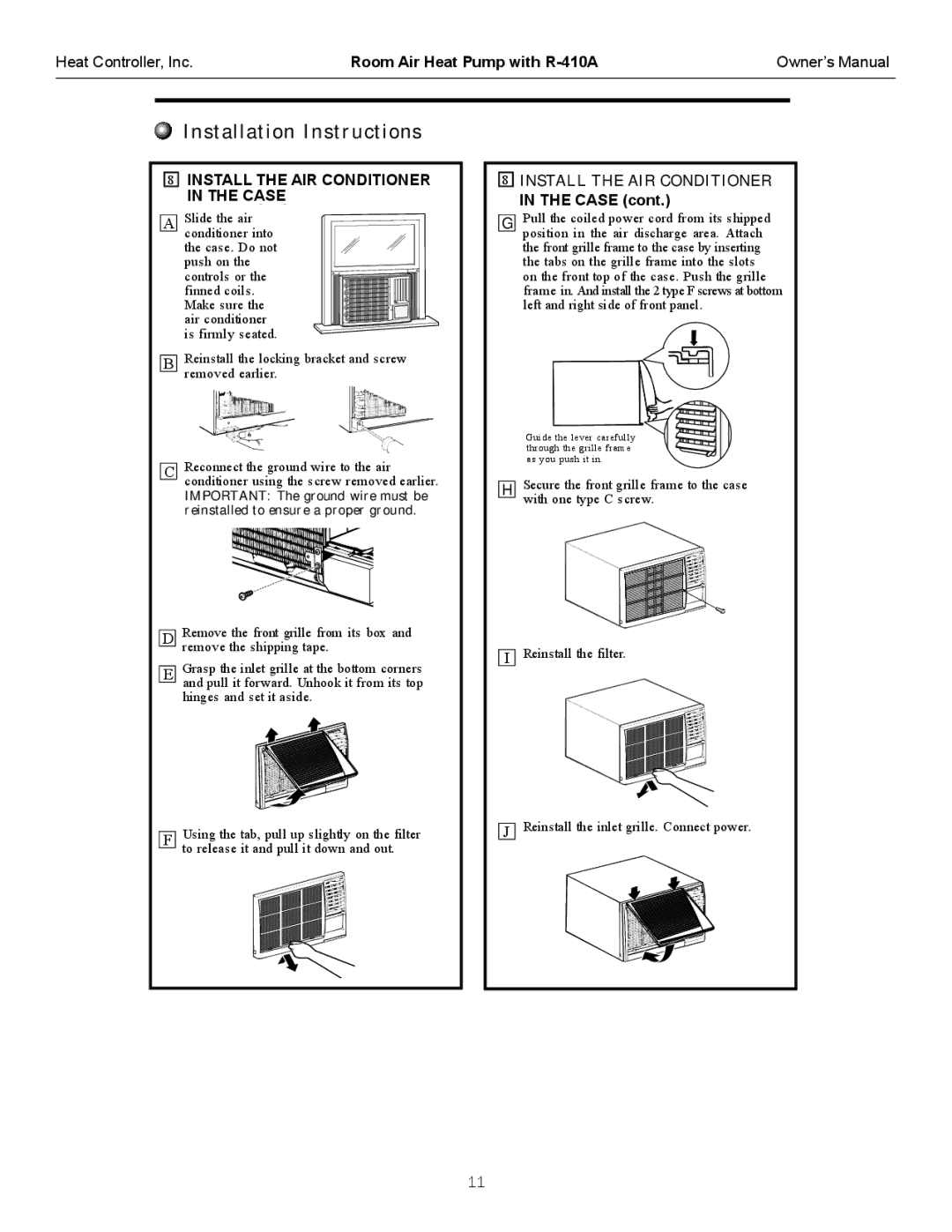 Heat Controller RAH-183G owner manual Thecasecase 