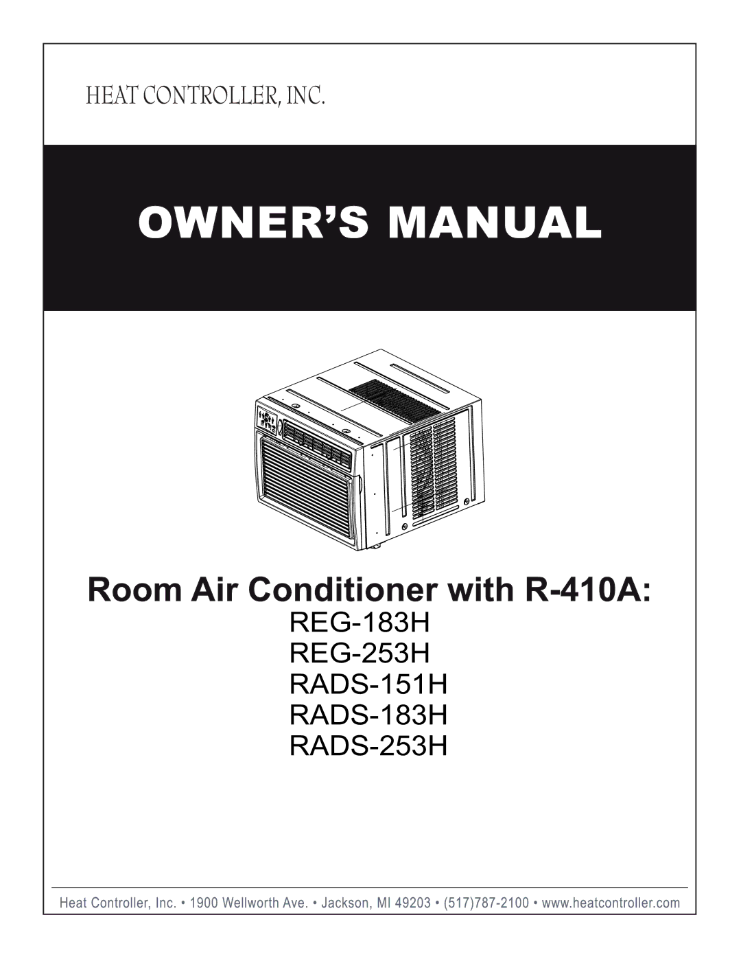 Heat Controller manual REG-183H REG-253H RADS-151H RADS-183H RADS-253H 