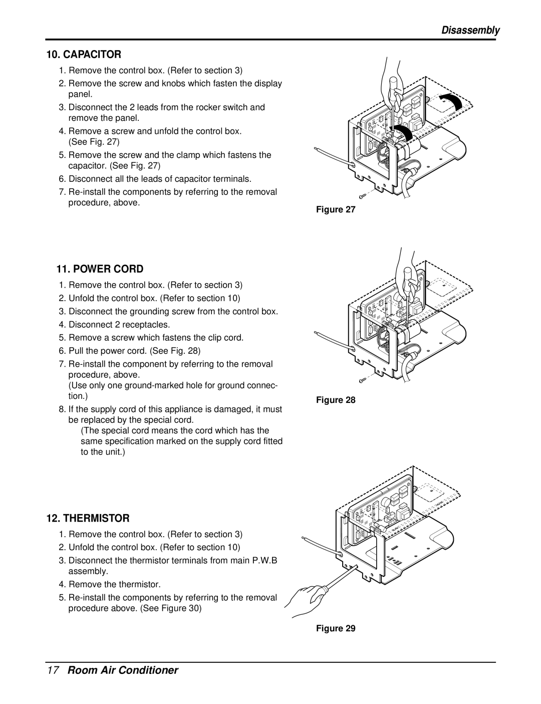 Heat Controller REG-243A, REG-183A manual Capacitor 