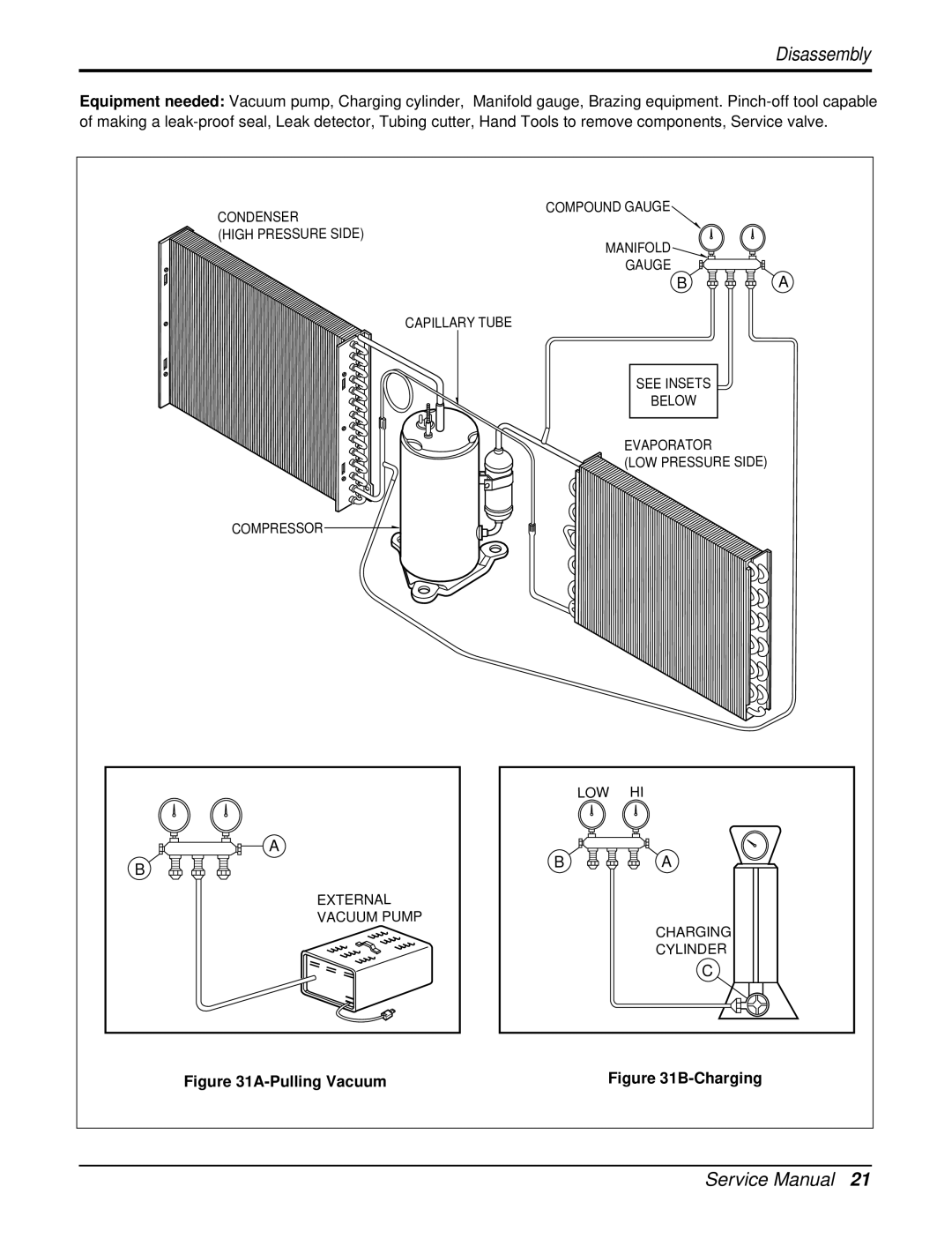 Heat Controller REG-123A, REG-71A service manual Pulling Vacuum 