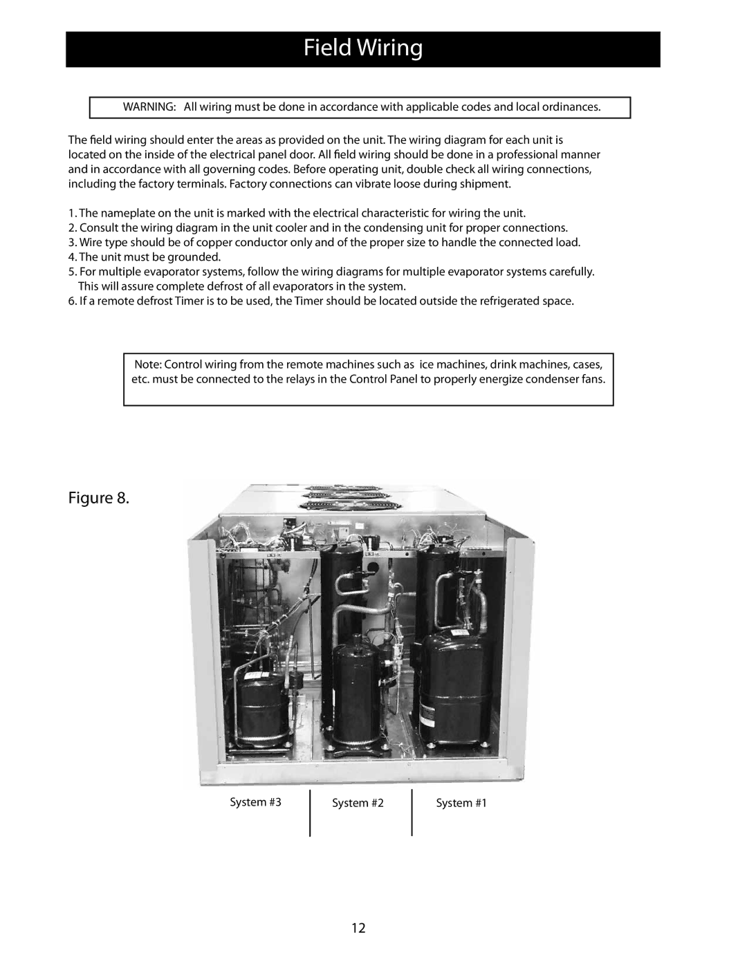 Heatcraft Refrigeration Products 25006801 operation manual Field Wiring 