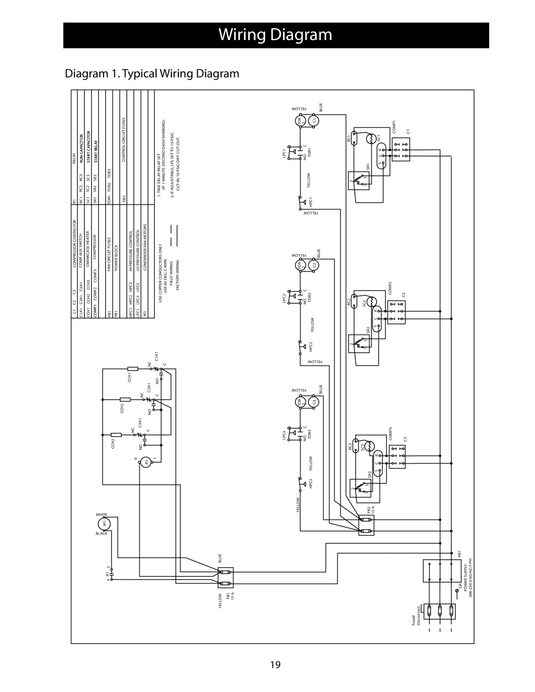 Heatcraft Refrigeration Products 25006801 operation manual Wiring Diagram 