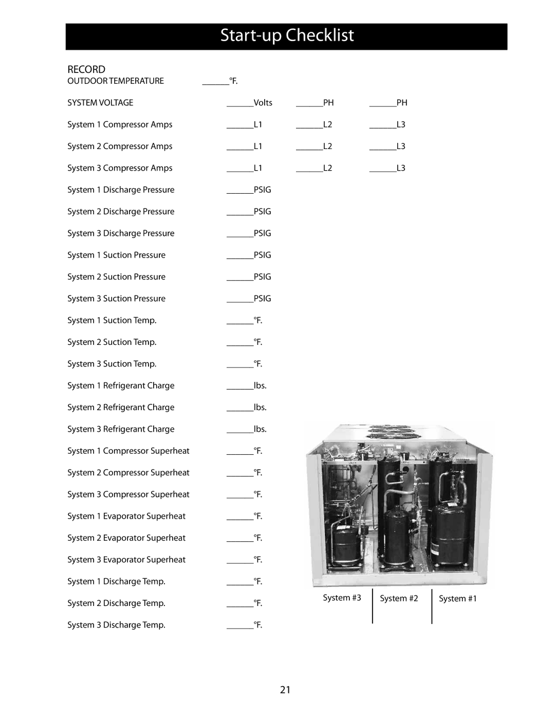 Heatcraft Refrigeration Products 25006801 operation manual Record 