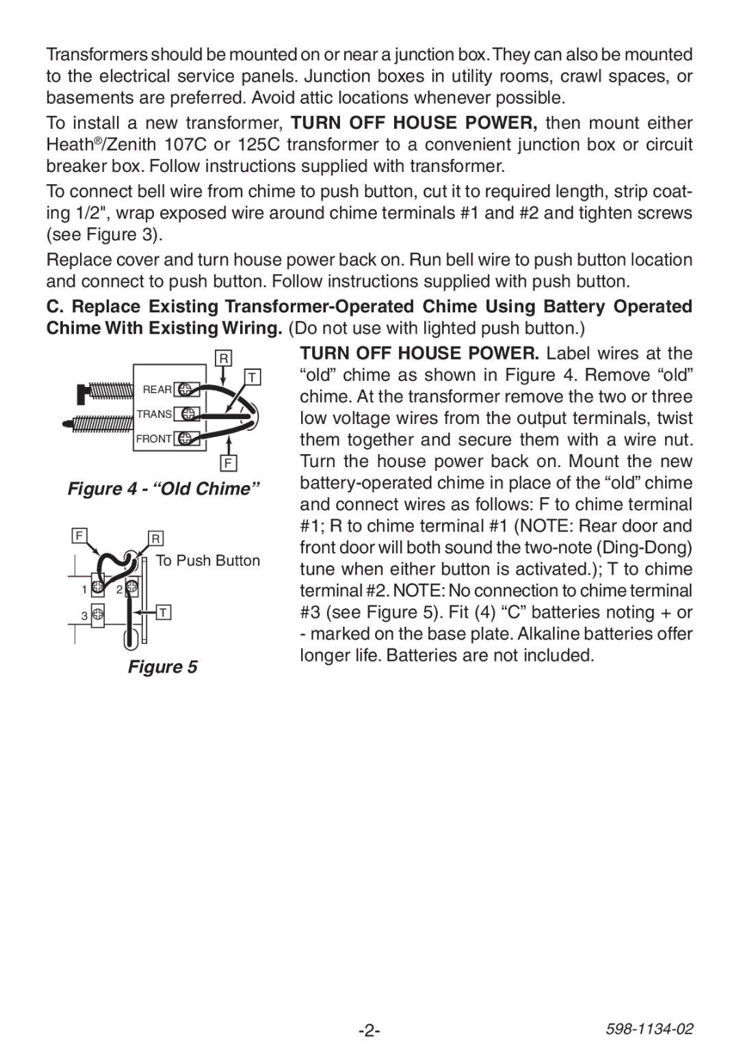 Heath Zenith 23/M manual Old Chime 