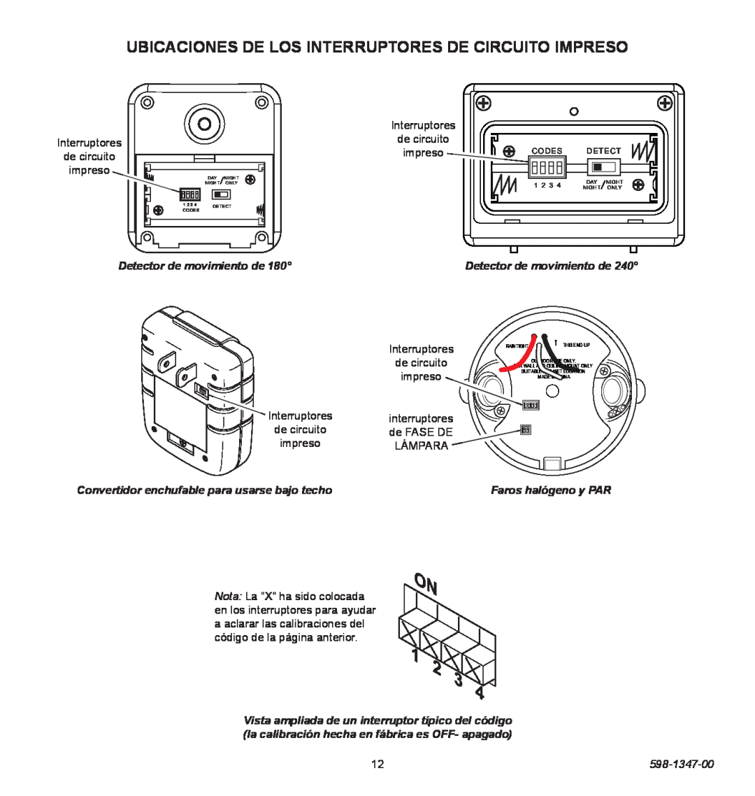 Heath Zenith 598-1347-00 Detector de movimiento de, Convertidor enchufable para usarse bajo techo, Faros halógeno y PAR 