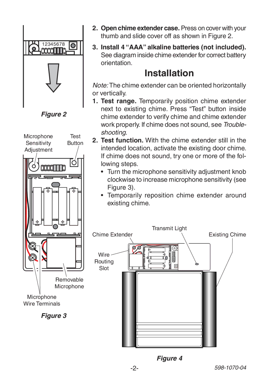 Heath Zenith 6157 manual Installation 