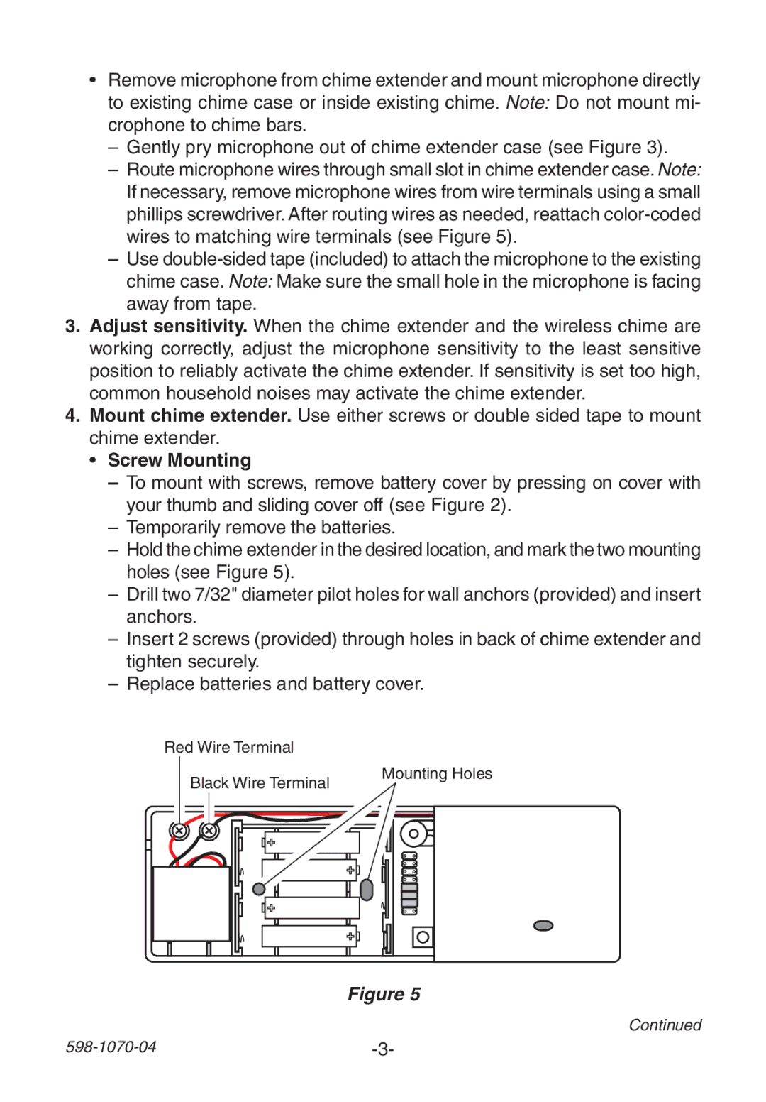 Heath Zenith 6157 manual Screw Mounting 