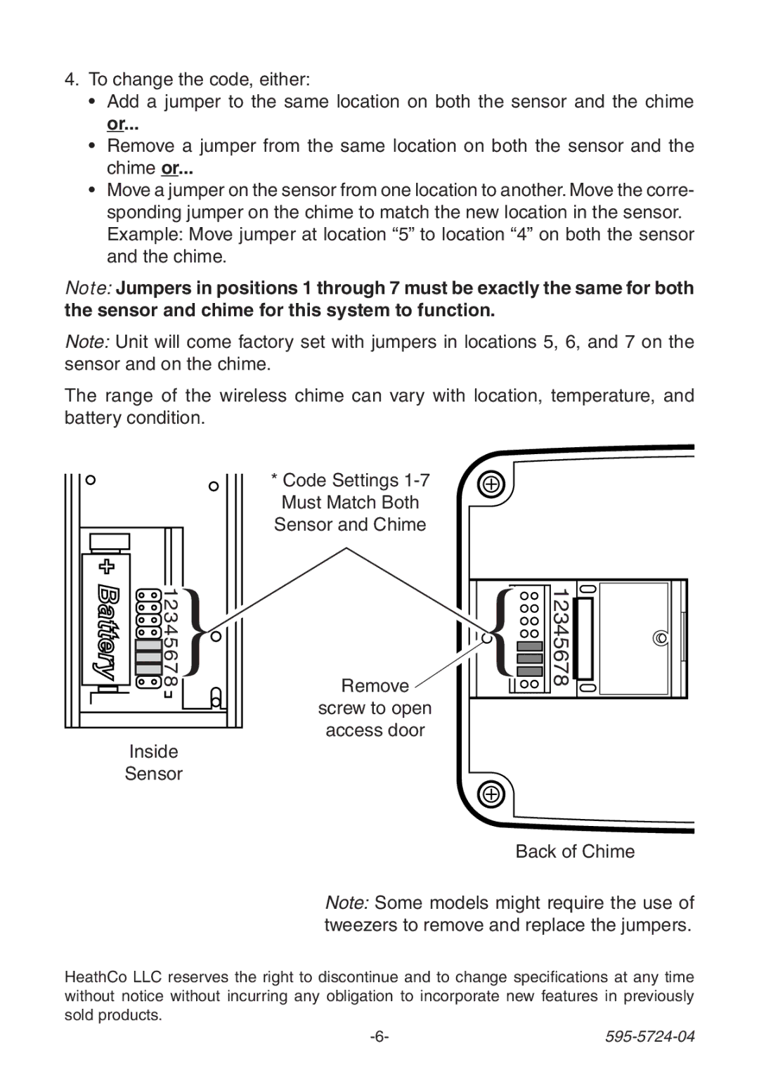 Heath Zenith 6168 manual 12345678 