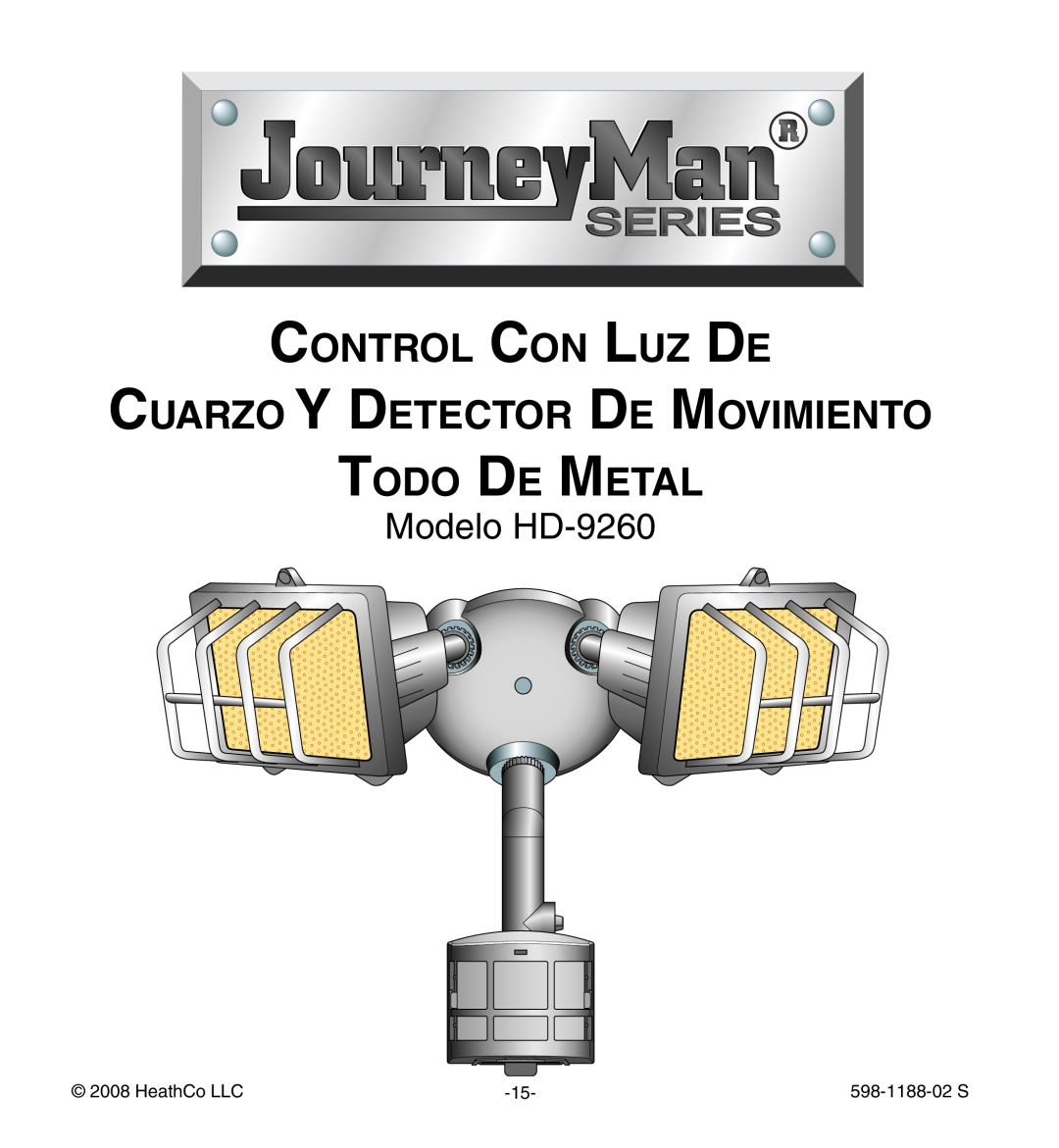 Heath Zenith manual Control Con Luz De, Cuarzo Y Detector De Movimiento Todo De Metal, Modelo HD-9260, HeathCo LLC 
