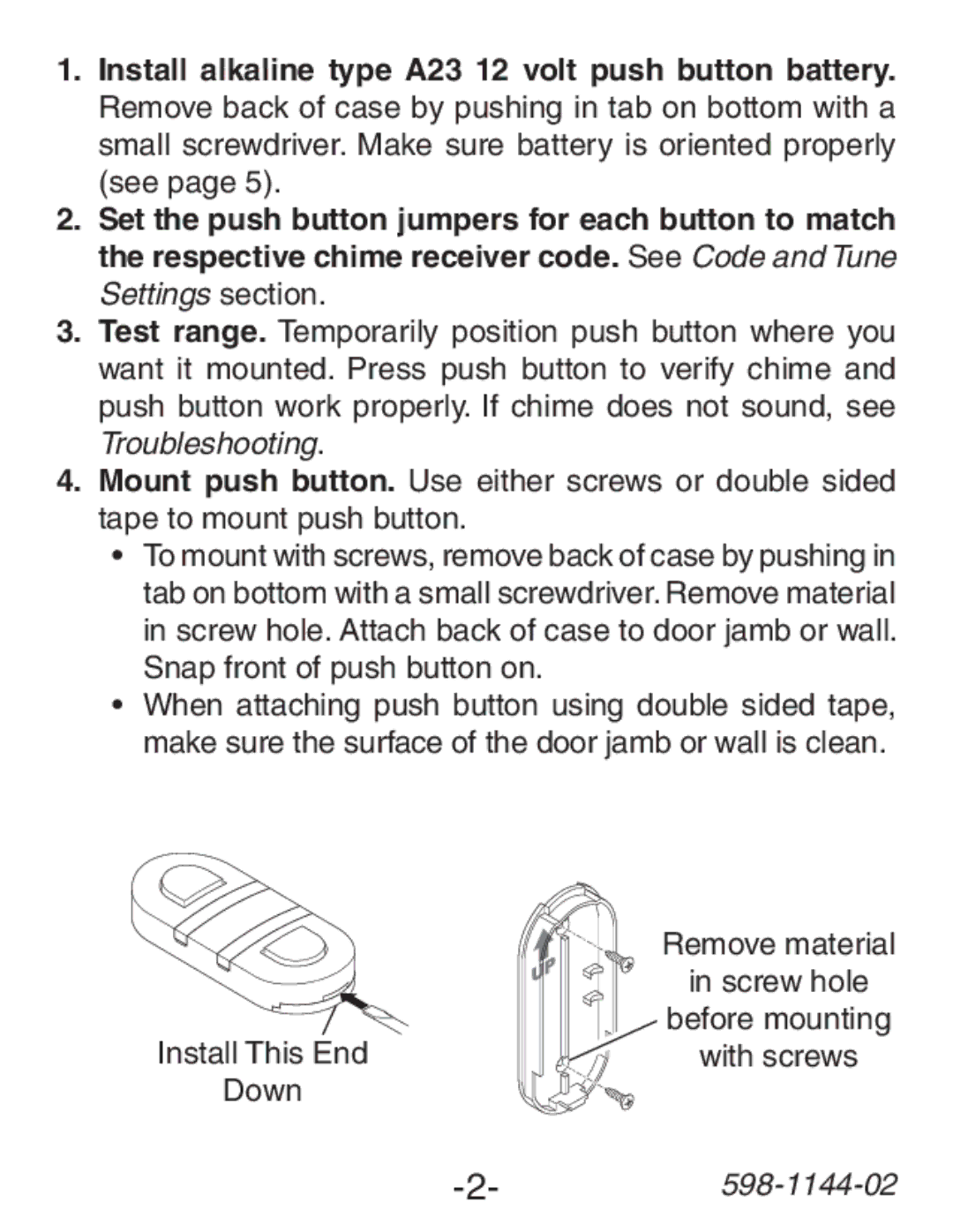 Heath Zenith SL-6200 manual 598-1144-02 