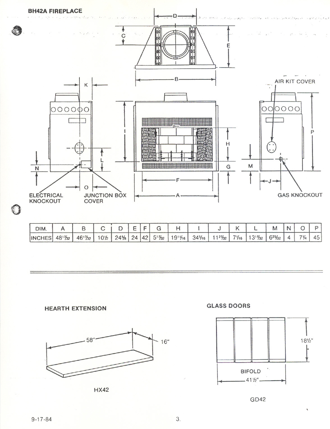 Heatiator BH42A manual 