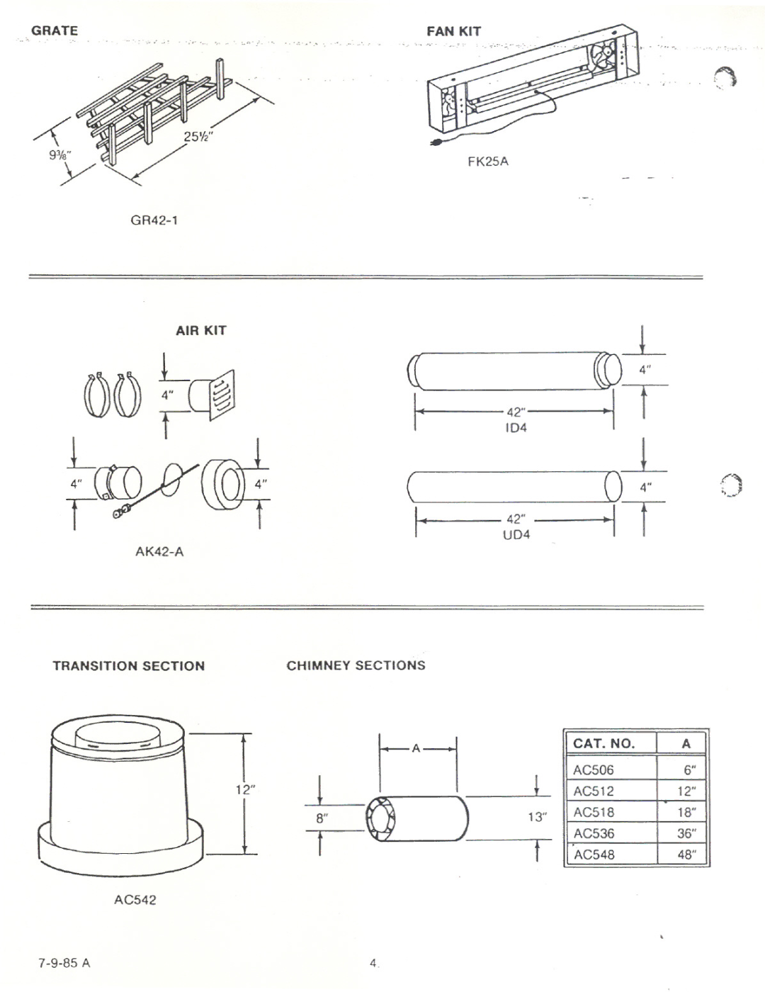 Heatiator BH42A manual 