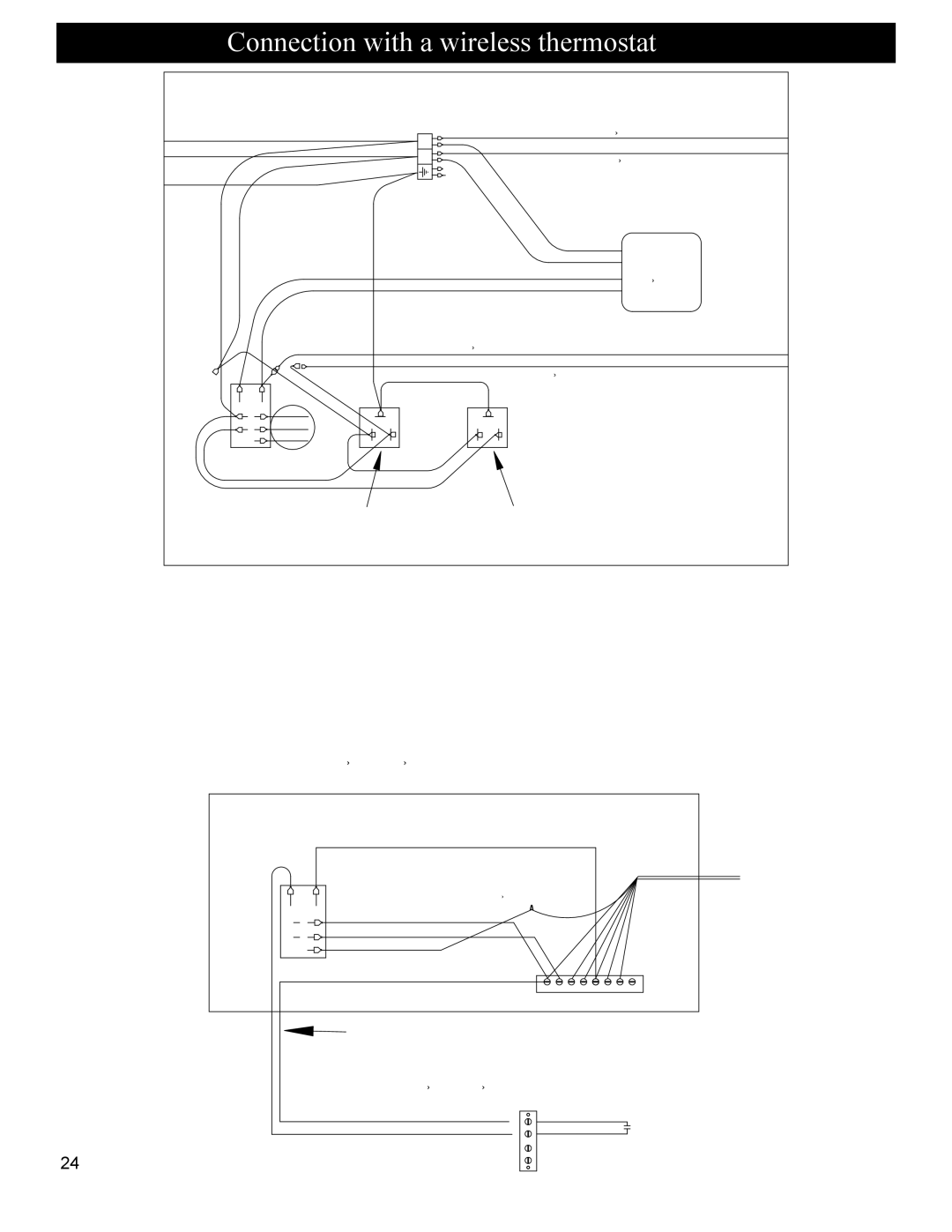 Heatiator BH60 manual Connection with a wireless thermostat, Blue Violet 