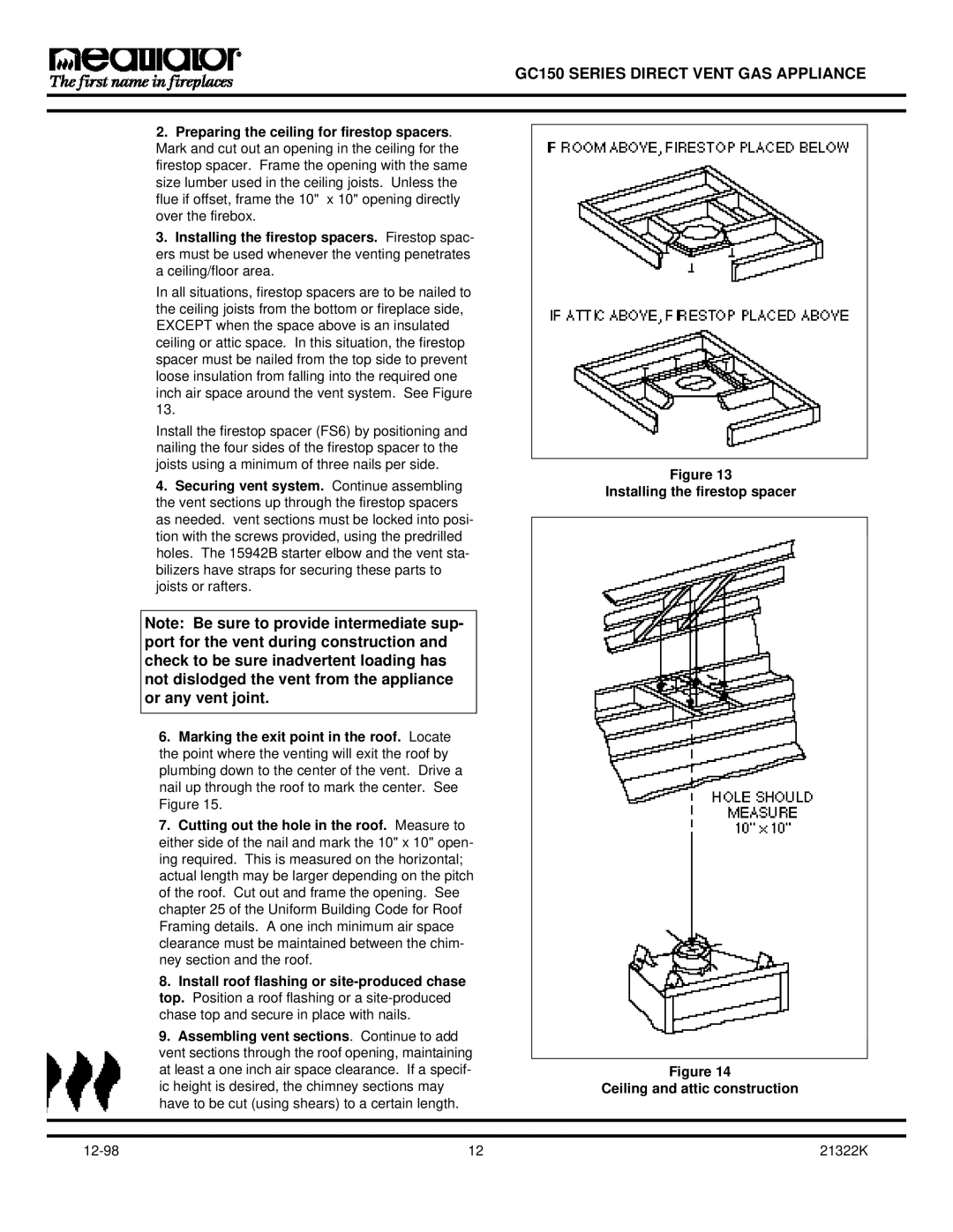 Heatiator owner manual GC150 Series Direct Vent GAS Appliance 