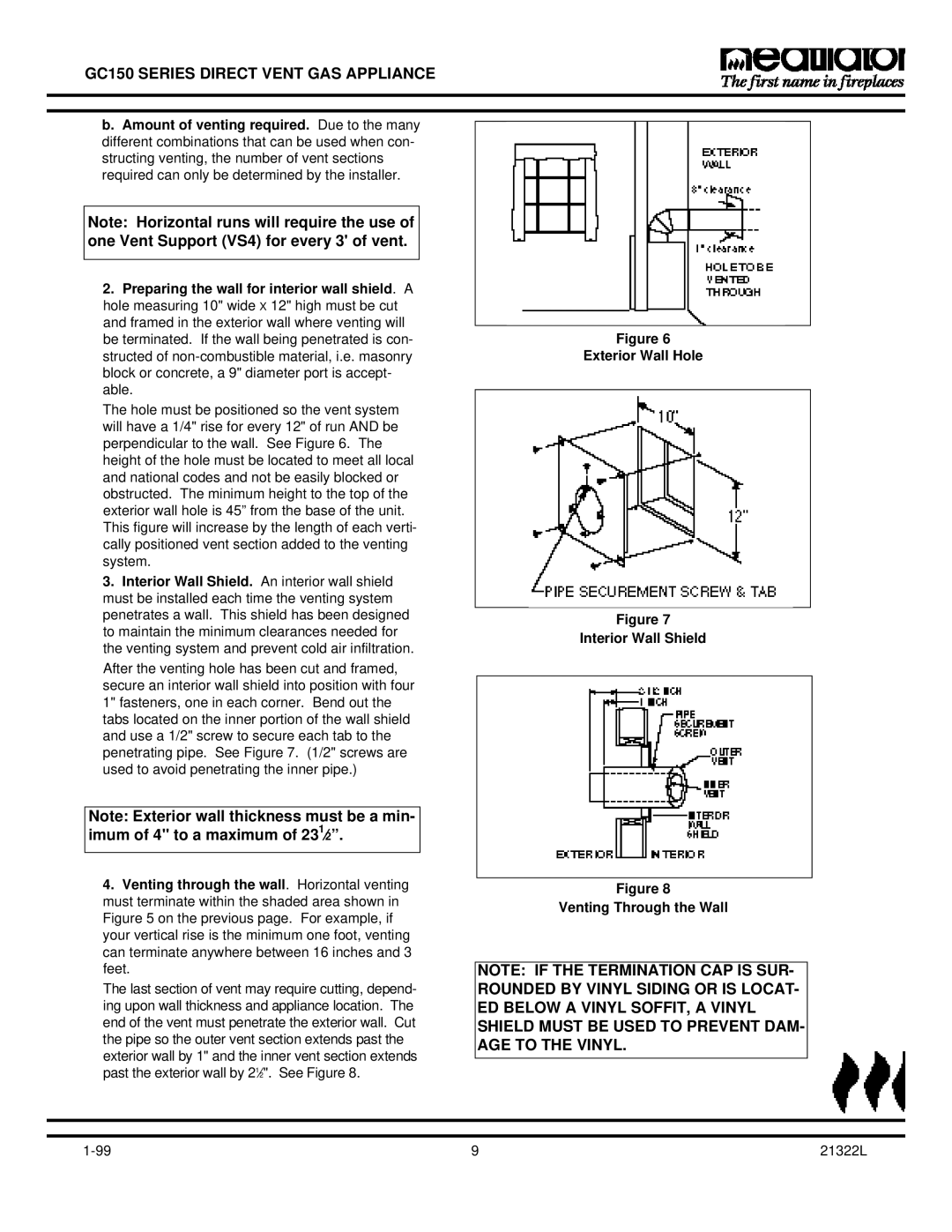 Heatiator owner manual GC150 Series Direct Vent GAS Appliance 