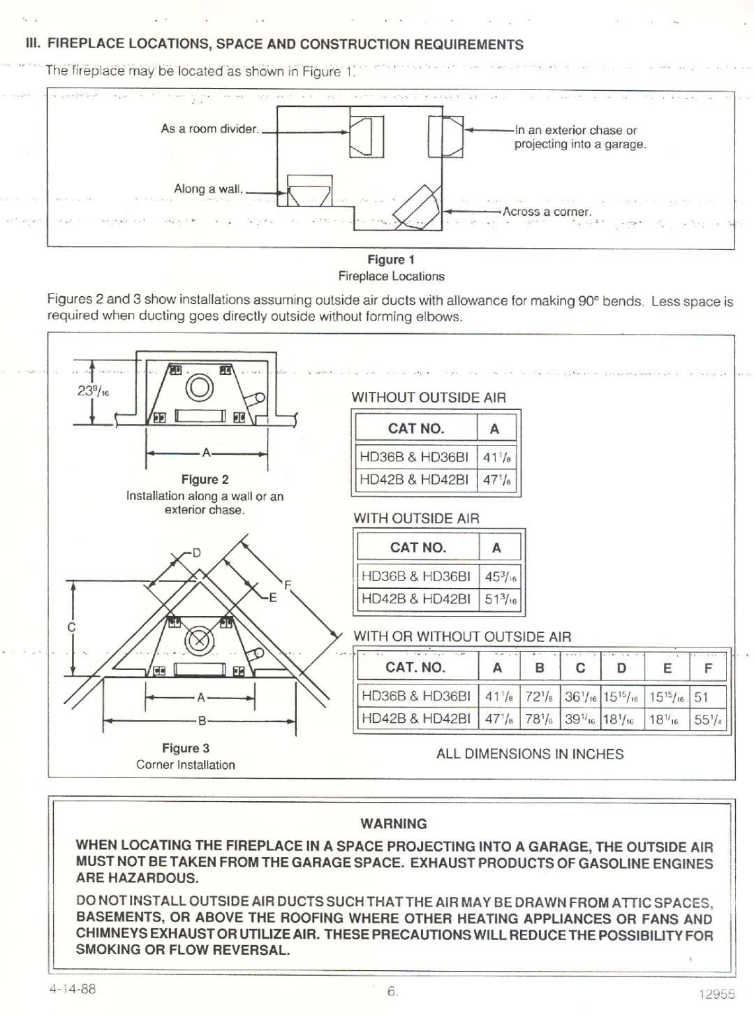 Heatiator HD36B manual 