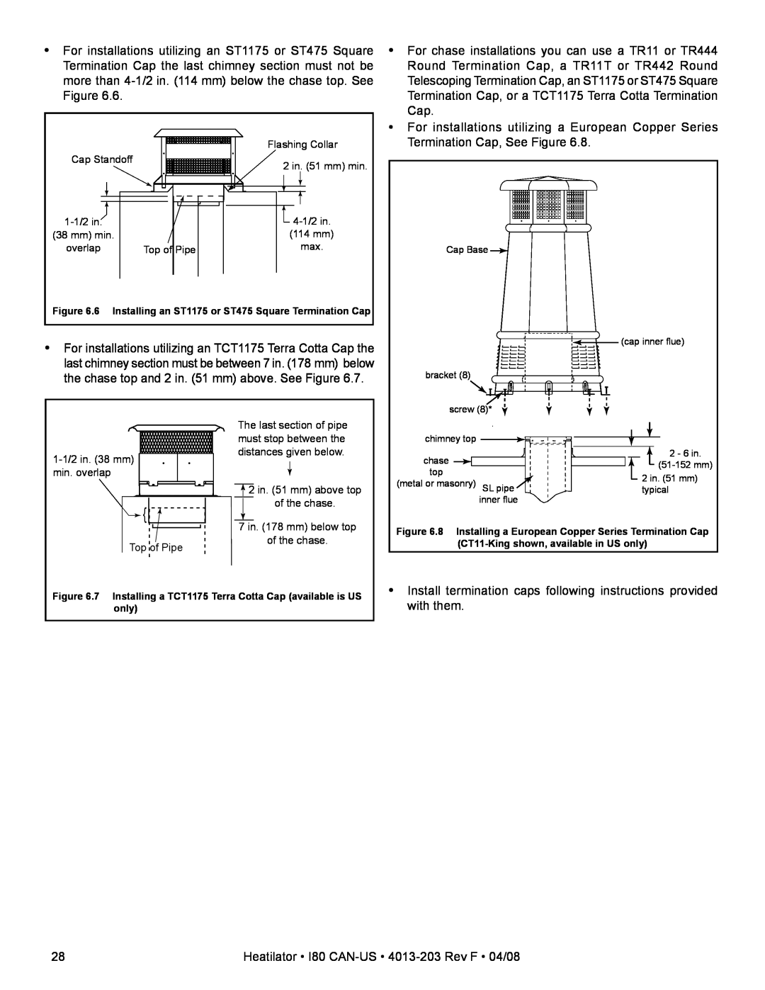 Heatiator owner manual Heatilator I80 CAN-US 4013-203Rev F 04/08 